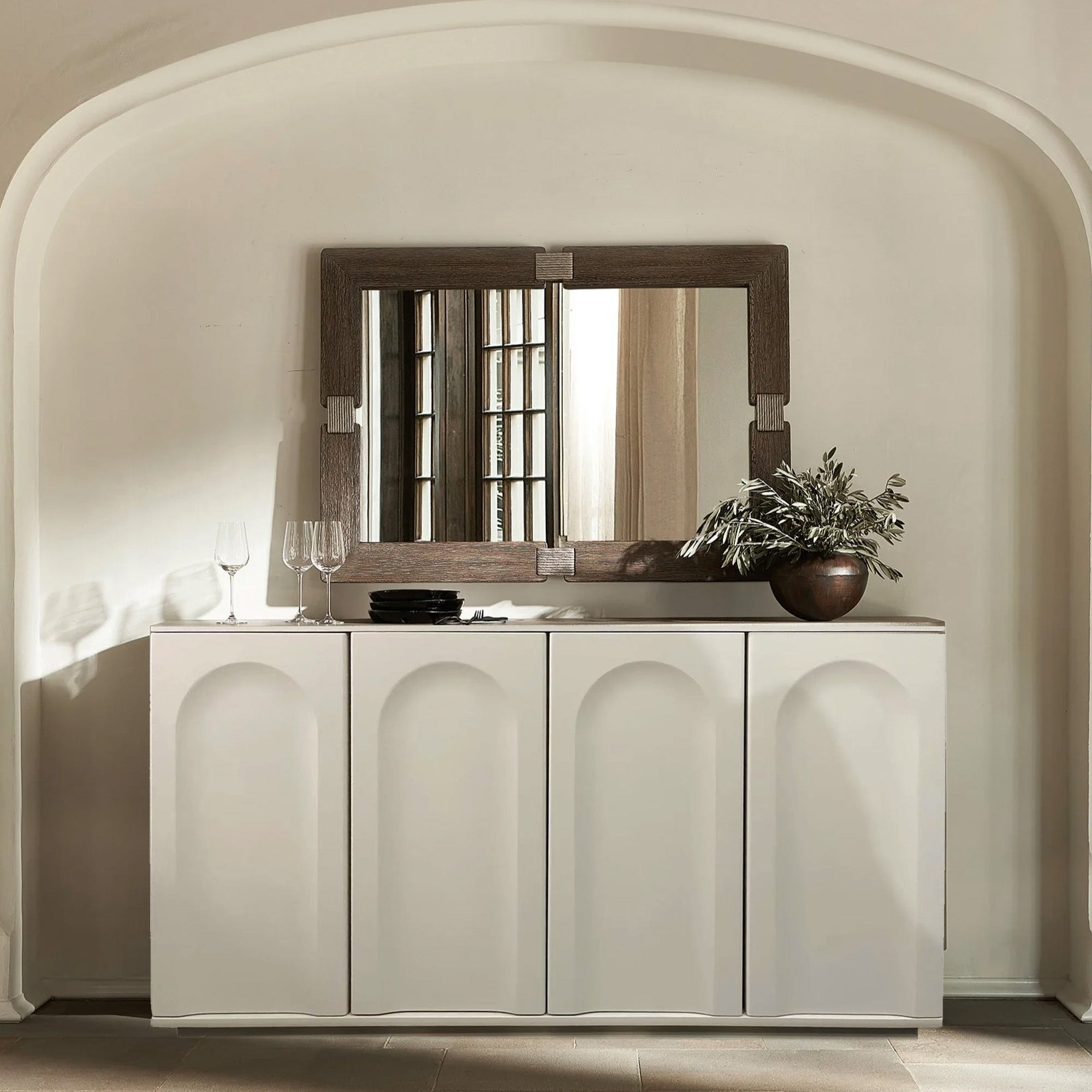 Pre-order 35 Days Delivery Clean Curves Sideboard MLL-CUS08 - Sideboards - ebarza Furniture UAE | Shop Modern Furniture in Abu Dhabi & Dubai - مفروشات ايبازرا في الامارات | تسوق اثاث عصري وديكورات مميزة في دبي وابوظبي