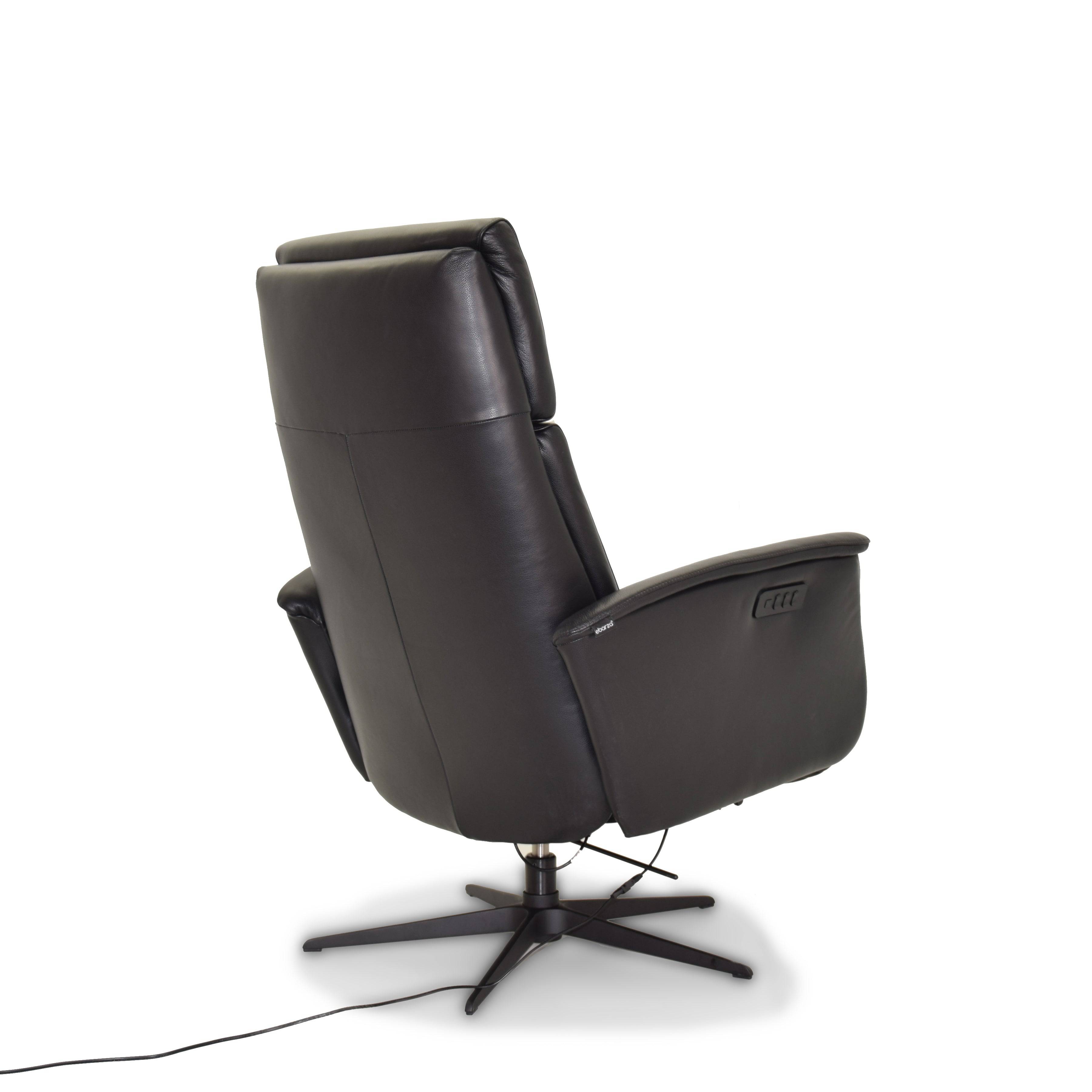 Corvette Relaxing Swivel And Electric Black Recliner Lounge Chair Hkp-8007Mf3El3Gl-Bl-374 -  Lounge Chairs - ebarza Furniture UAE | Shop Modern Furniture in Abu Dhabi & Dubai - مفروشات ايبازرا في الامارات | تسوق اثاث عصري وديكورات مميزة في دبي وابوظبي