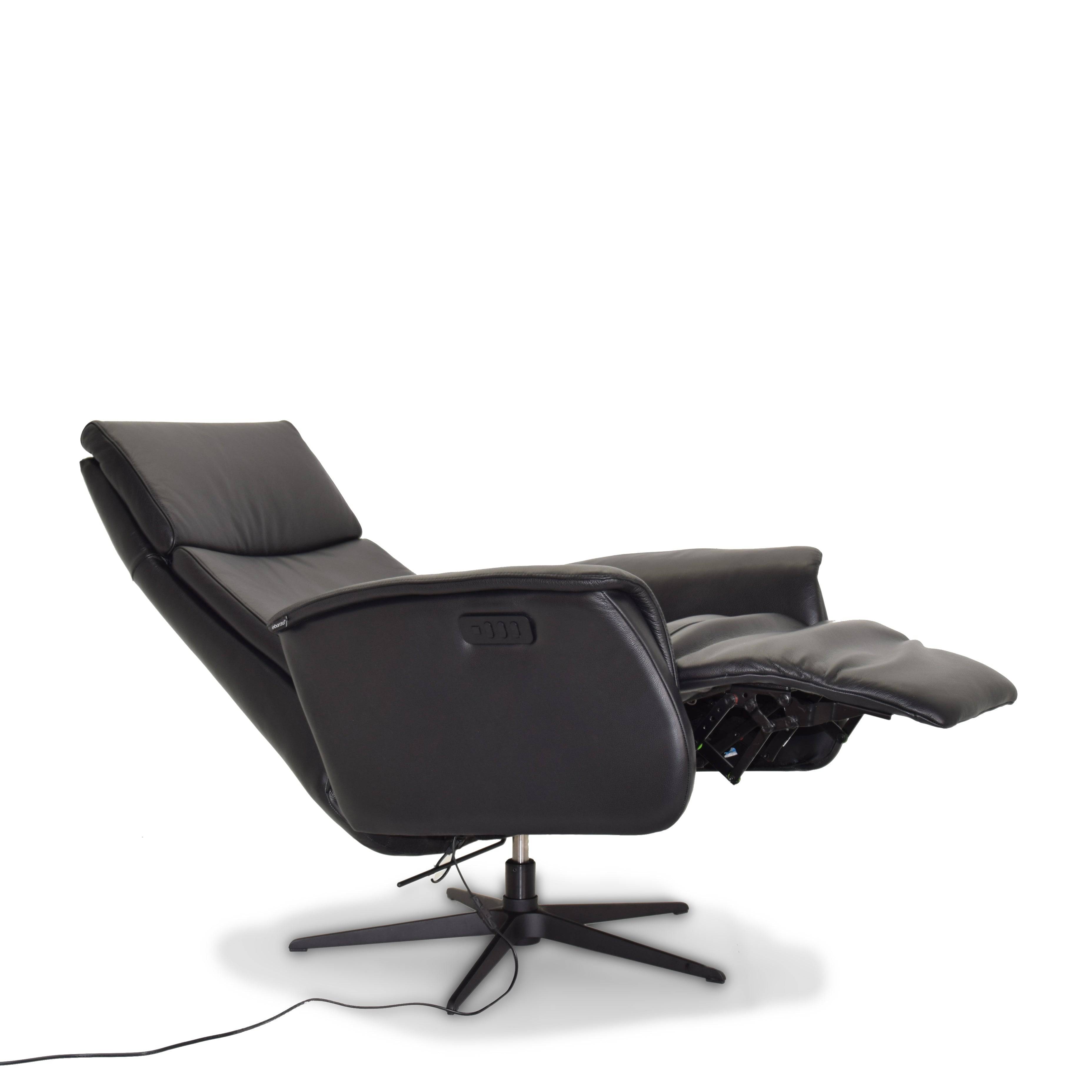 Corvette Relaxing Swivel And Electric Black Recliner Lounge Chair Hkp-8007Mf3El3Gl-Bl-374 -  Lounge Chairs - ebarza Furniture UAE | Shop Modern Furniture in Abu Dhabi & Dubai - مفروشات ايبازرا في الامارات | تسوق اثاث عصري وديكورات مميزة في دبي وابوظبي