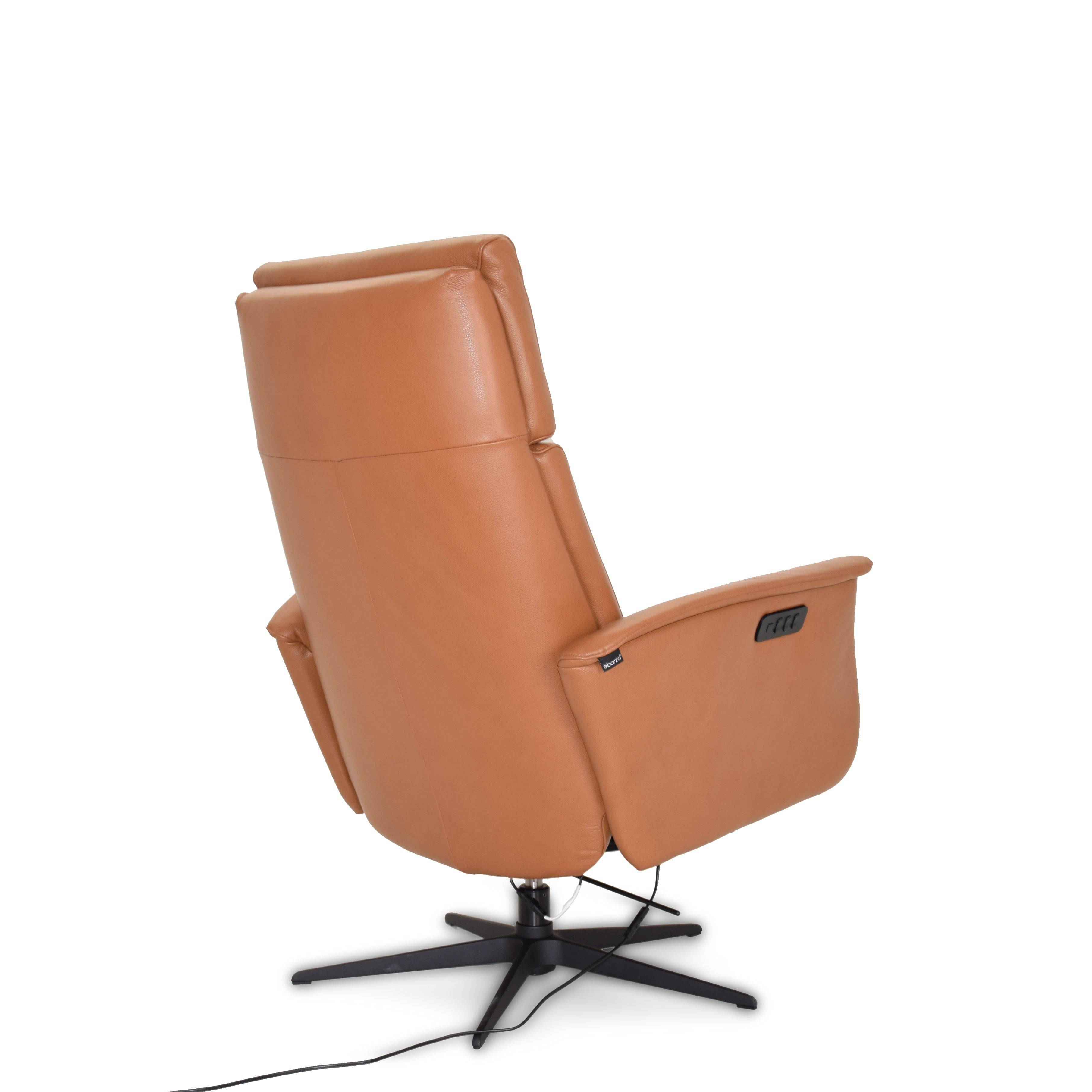 Corvette Relaxing Swivel And Electric Orange Recliner Lounge Chair Hkp-8007Mf3El3Gl-Br-376 -  Lounge Chairs - ebarza Furniture UAE | Shop Modern Furniture in Abu Dhabi & Dubai - مفروشات ايبازرا في الامارات | تسوق اثاث عصري وديكورات مميزة في دبي وابوظبي
