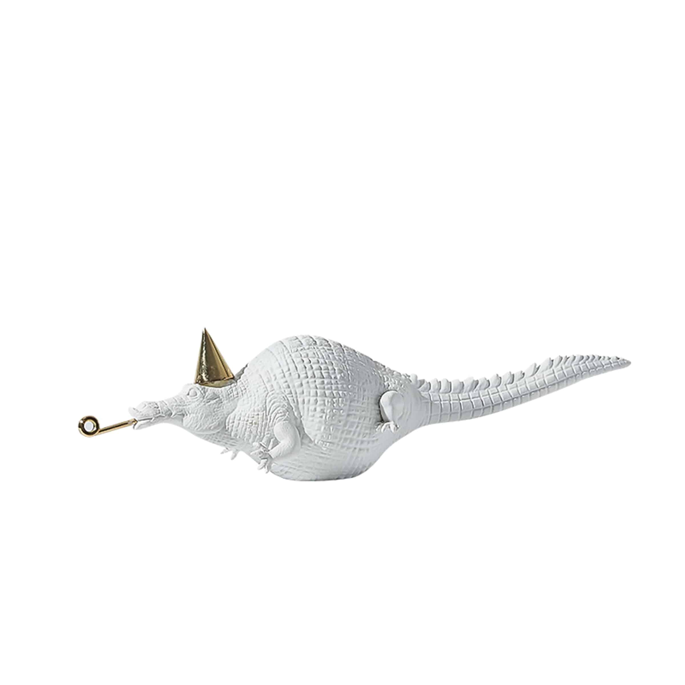 Crocodile Ornaments White Fc-Sz2151B -  Home Decor Figurines - ebarza Furniture UAE | Shop Modern Furniture in Abu Dhabi & Dubai - مفروشات ايبازرا في الامارات | تسوق اثاث عصري وديكورات مميزة في دبي وابوظبي