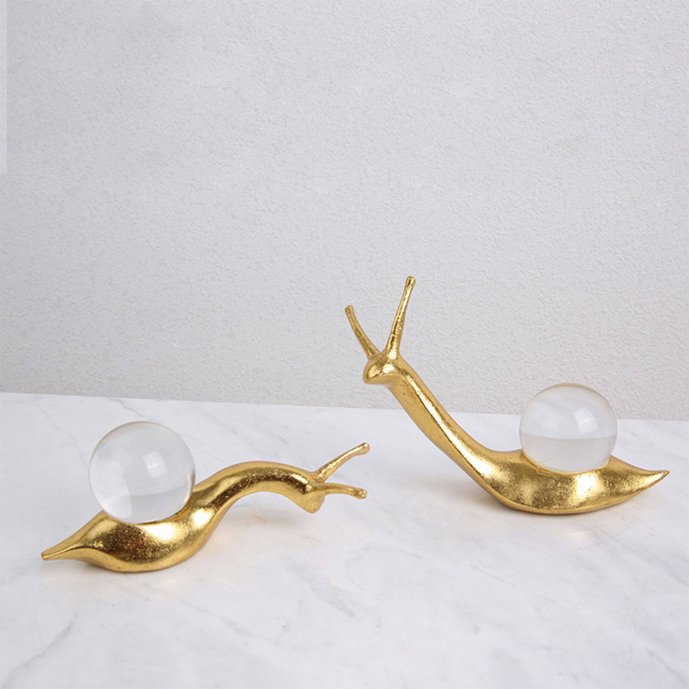 Crystal Snail-A Fa-Sz2002A - Home Decor Figurines - ebarza Furniture UAE | Shop Modern Furniture in Abu Dhabi & Dubai - مفروشات ايبازرا في الامارات | تسوق اثاث عصري وديكورات مميزة في دبي وابوظبي