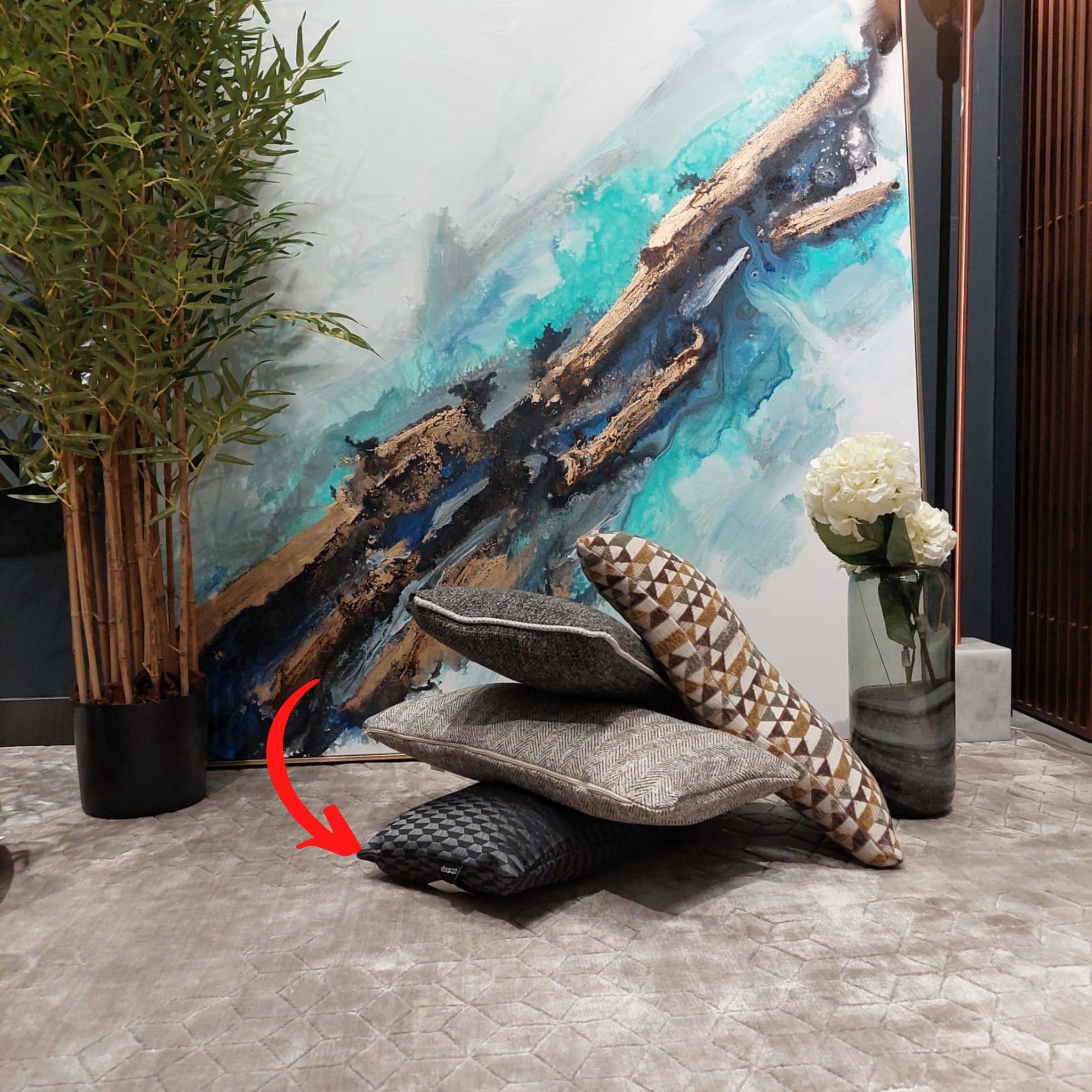 Cushion Cover 60X30 Cm Nd-16401 -  Cushions - ebarza Furniture UAE | Shop Modern Furniture in Abu Dhabi & Dubai - مفروشات ايبازرا في الامارات | تسوق اثاث عصري وديكورات مميزة في دبي وابوظبي