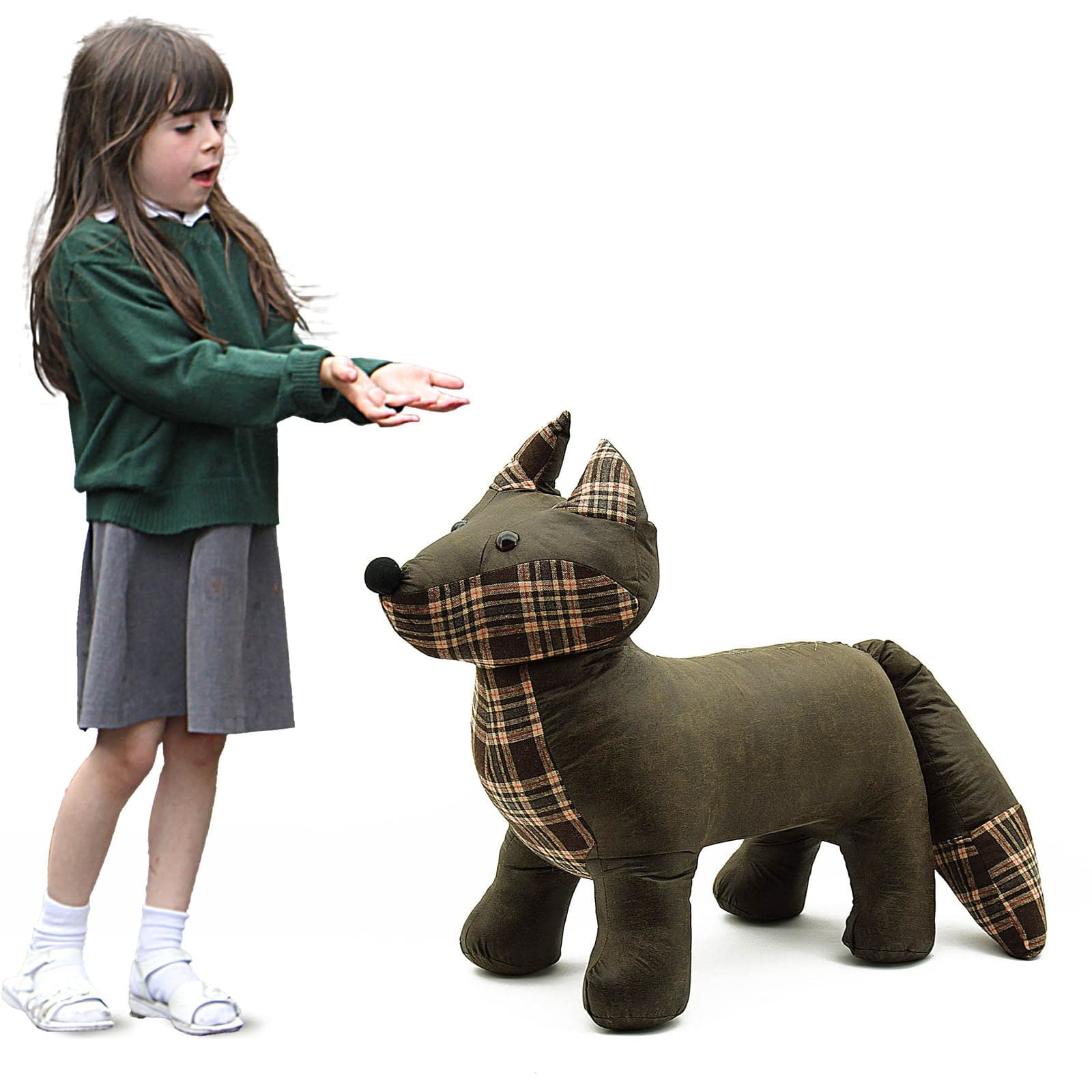 Cute Fox Kids Stool T14428 - Kids Stools - ebarza Furniture UAE | Shop Modern Furniture in Abu Dhabi & Dubai - مفروشات ايبازرا في الامارات | تسوق اثاث عصري وديكورات مميزة في دبي وابوظبي