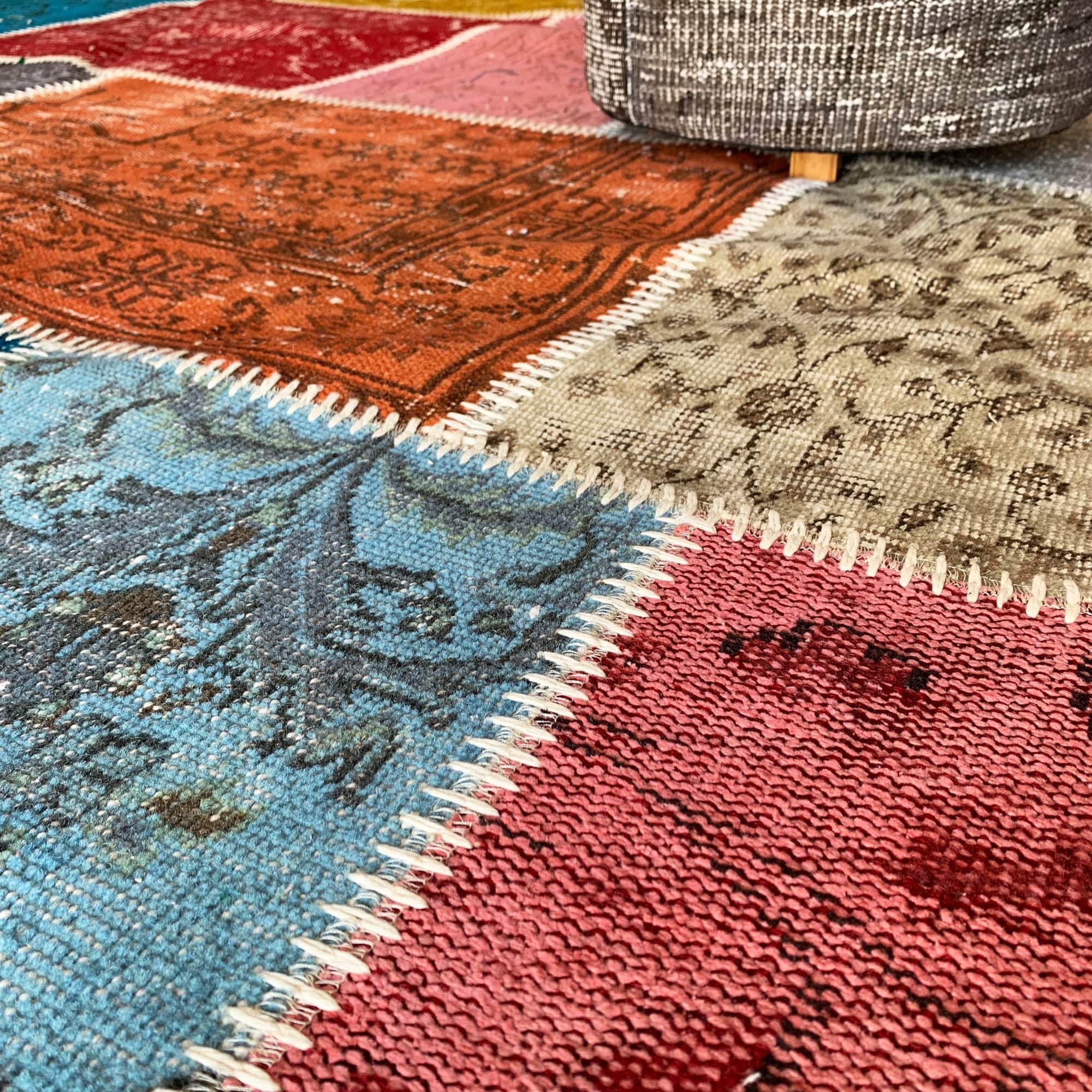 D 250Cm Hali X-Bursa Handmade Over Dyed Round Rug Pw114 -  Rugs - ebarza Furniture UAE | Shop Modern Furniture in Abu Dhabi & Dubai - مفروشات ايبازرا في الامارات | تسوق اثاث عصري وديكورات مميزة في دبي وابوظبي