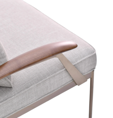 Willow Beige Lounge Chair MLL-A120 - Lounge Chairs - ebarza Furniture UAE | Shop Modern Furniture in Abu Dhabi & Dubai - مفروشات ايبازرا في الامارات | تسوق اثاث عصري وديكورات مميزة في دبي وابوظبي