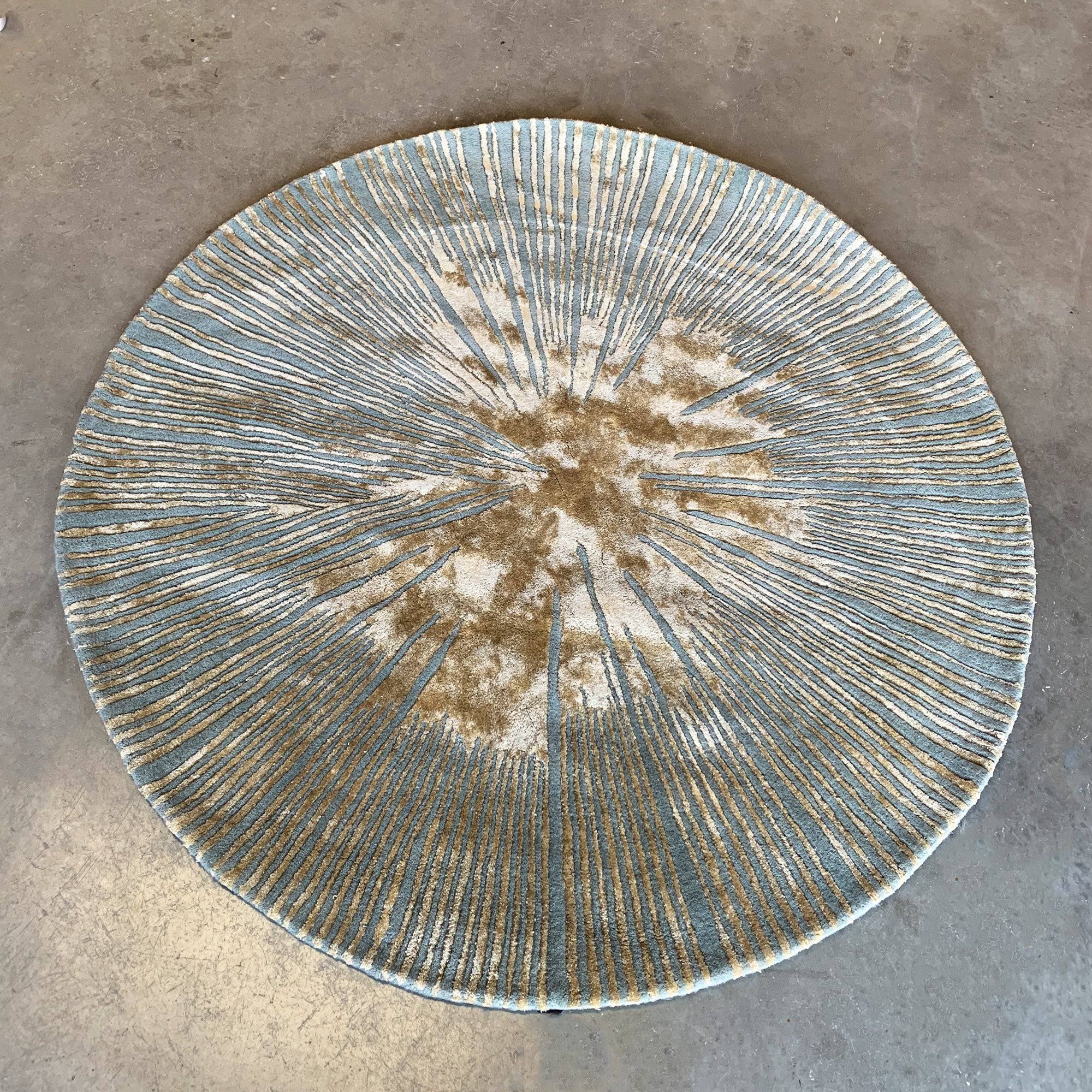 D150 Cm Handmade Wool Rug Jh-20735 Round - Rugs - ebarza Furniture UAE | Shop Modern Furniture in Abu Dhabi & Dubai - مفروشات ايبازرا في الامارات | تسوق اثاث عصري وديكورات مميزة في دبي وابوظبي