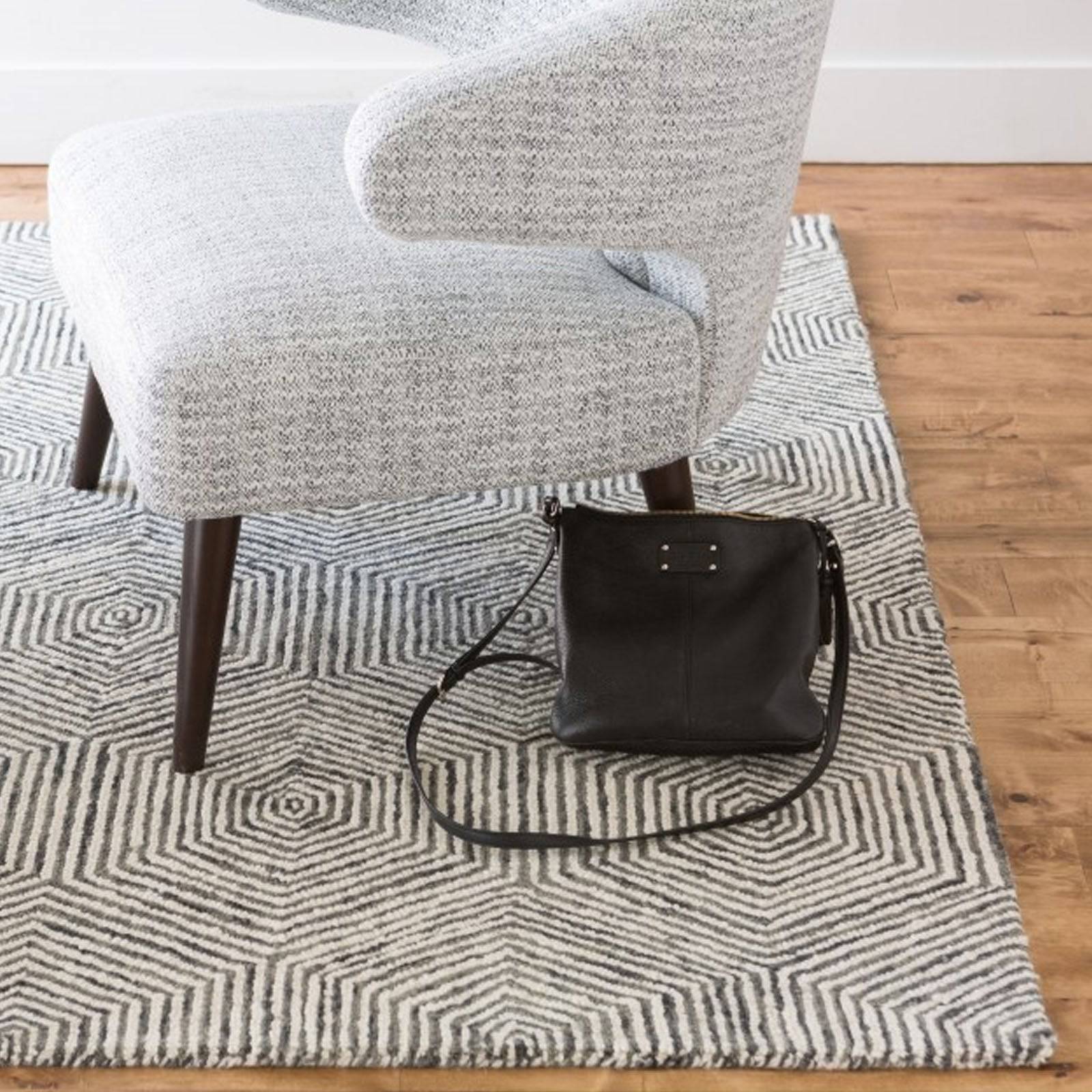 D250 Cm Handmade Wool Rug Warta-Wt-05-White-Round250 - Rugs - ebarza Furniture UAE | Shop Modern Furniture in Abu Dhabi & Dubai - مفروشات ايبازرا في الامارات | تسوق اثاث عصري وديكورات مميزة في دبي وابوظبي