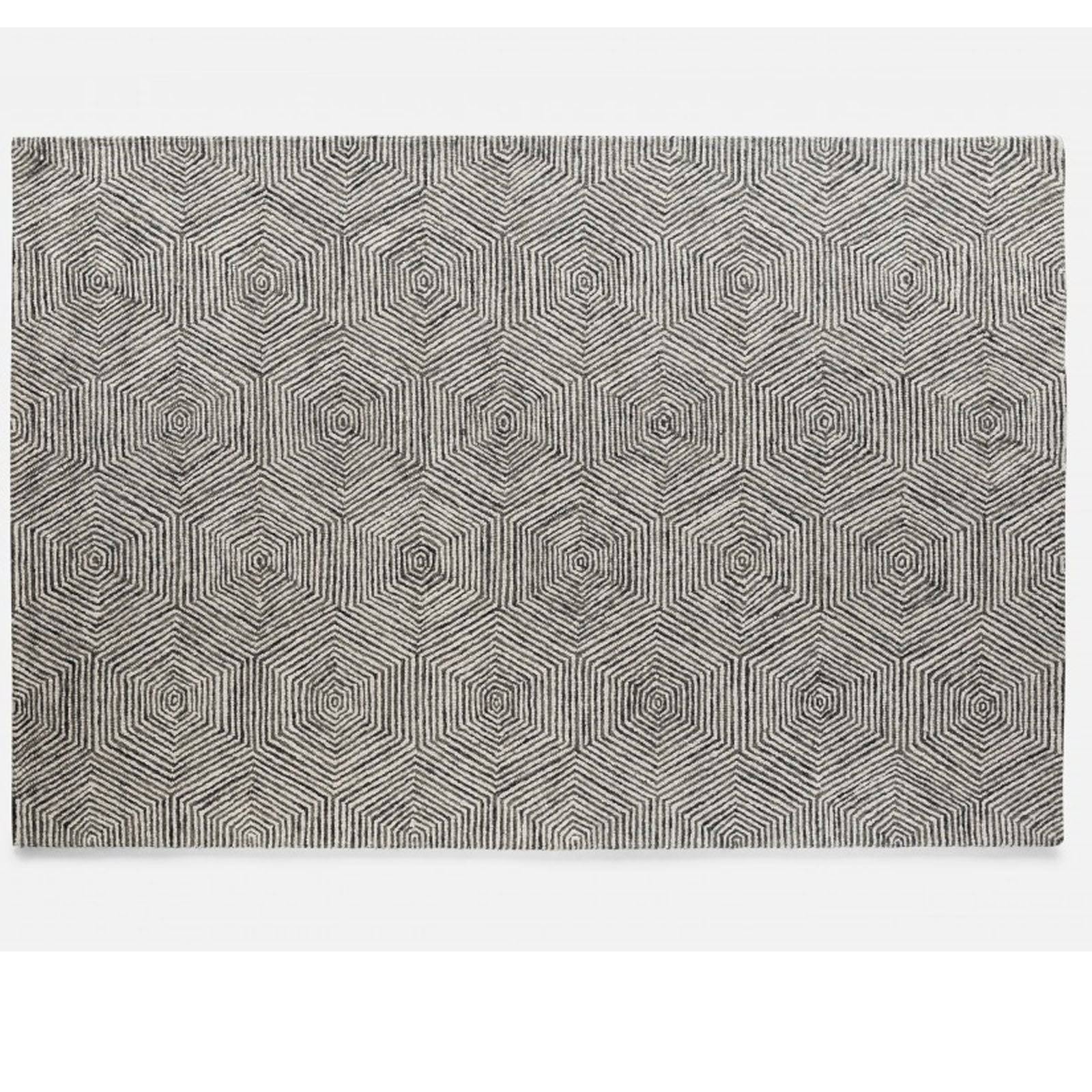 D250 Cm Handmade Wool Rug Warta-Wt-05-White-Round250 - Rugs - ebarza Furniture UAE | Shop Modern Furniture in Abu Dhabi & Dubai - مفروشات ايبازرا في الامارات | تسوق اثاث عصري وديكورات مميزة في دبي وابوظبي