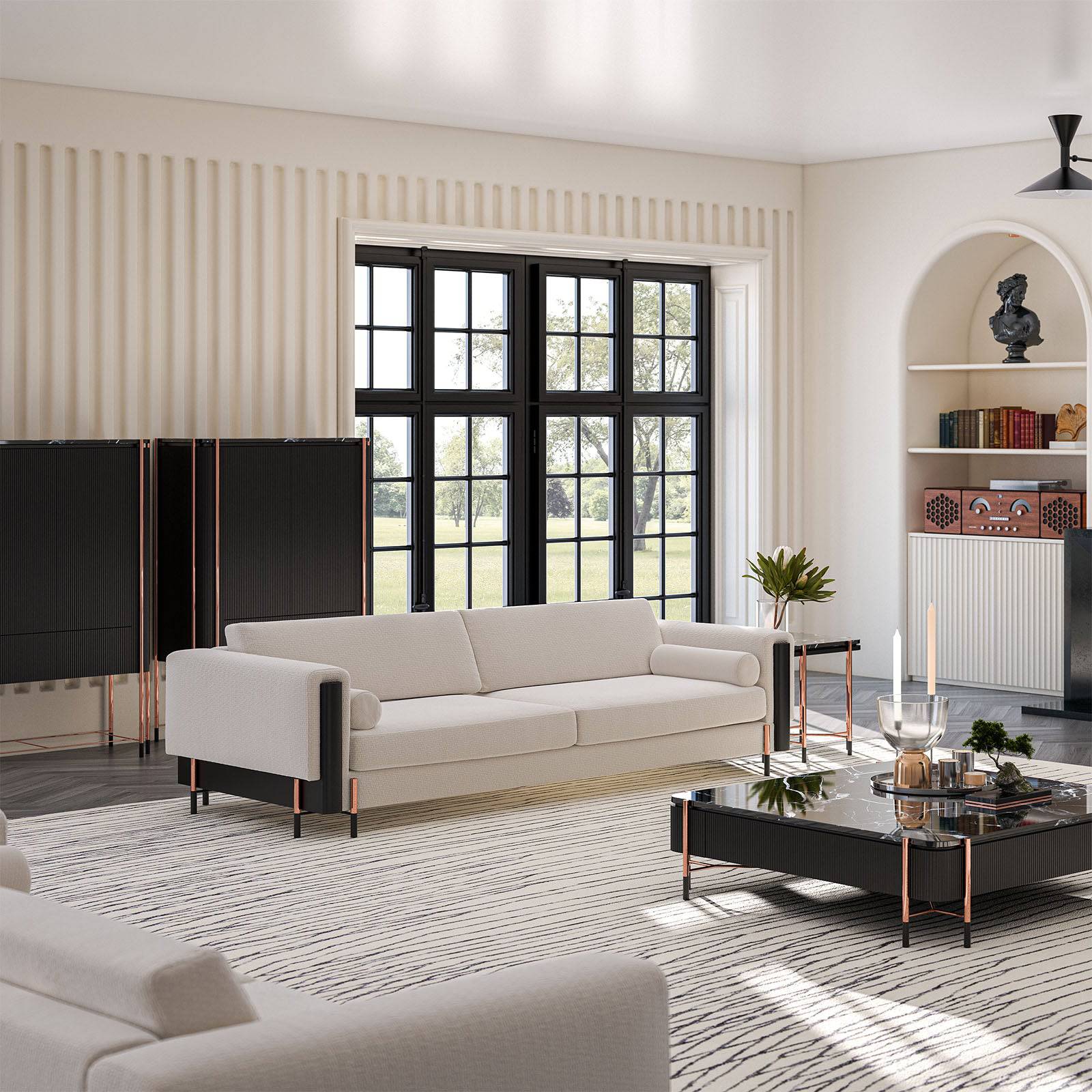 Dali 4 Seater Sofa Dali-005 -  Sofas - ebarza Furniture UAE | Shop Modern Furniture in Abu Dhabi & Dubai - مفروشات ايبازرا في الامارات | تسوق اثاث عصري وديكورات مميزة في دبي وابوظبي