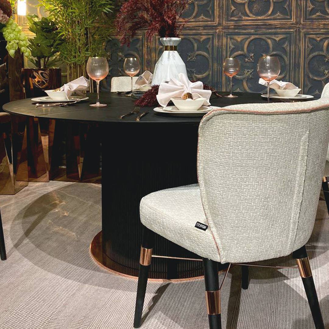Dali Round Dining Table Dali-D160 - Dining Tables - ebarza Furniture UAE | Shop Modern Furniture in Abu Dhabi & Dubai - مفروشات ايبازرا في الامارات | تسوق اثاث عصري وديكورات مميزة في دبي وابوظبي