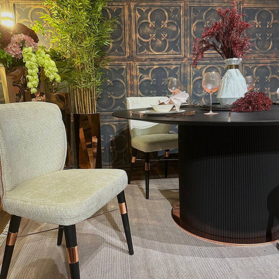 Dali Round Dining Table Dali-D160 - Dining Tables - ebarza Furniture UAE | Shop Modern Furniture in Abu Dhabi & Dubai - مفروشات ايبازرا في الامارات | تسوق اثاث عصري وديكورات مميزة في دبي وابوظبي