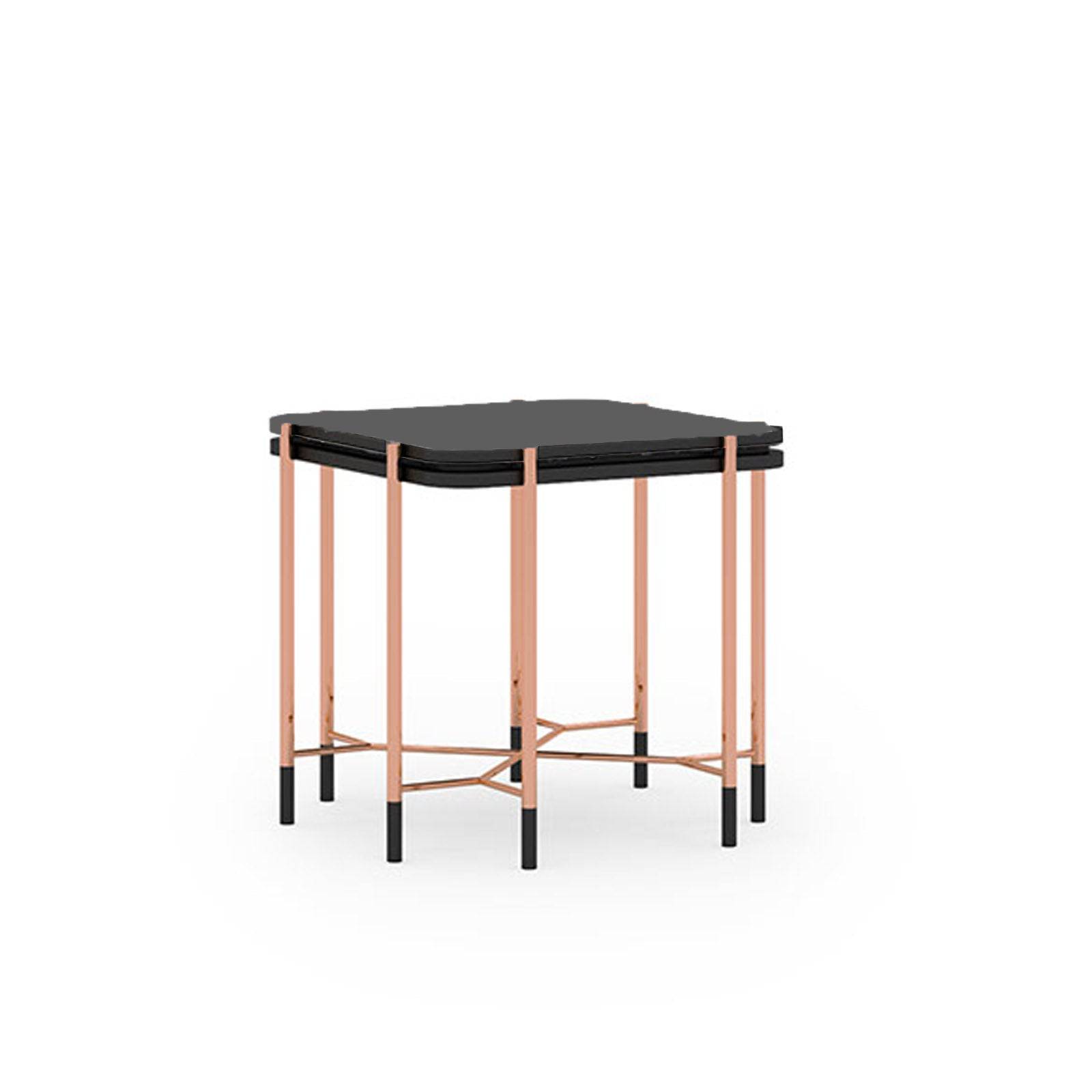 Dali Side Table With Glass Top Dali-Side -  Side Tables - ebarza Furniture UAE | Shop Modern Furniture in Abu Dhabi & Dubai - مفروشات ايبازرا في الامارات | تسوق اثاث عصري وديكورات مميزة في دبي وابوظبي