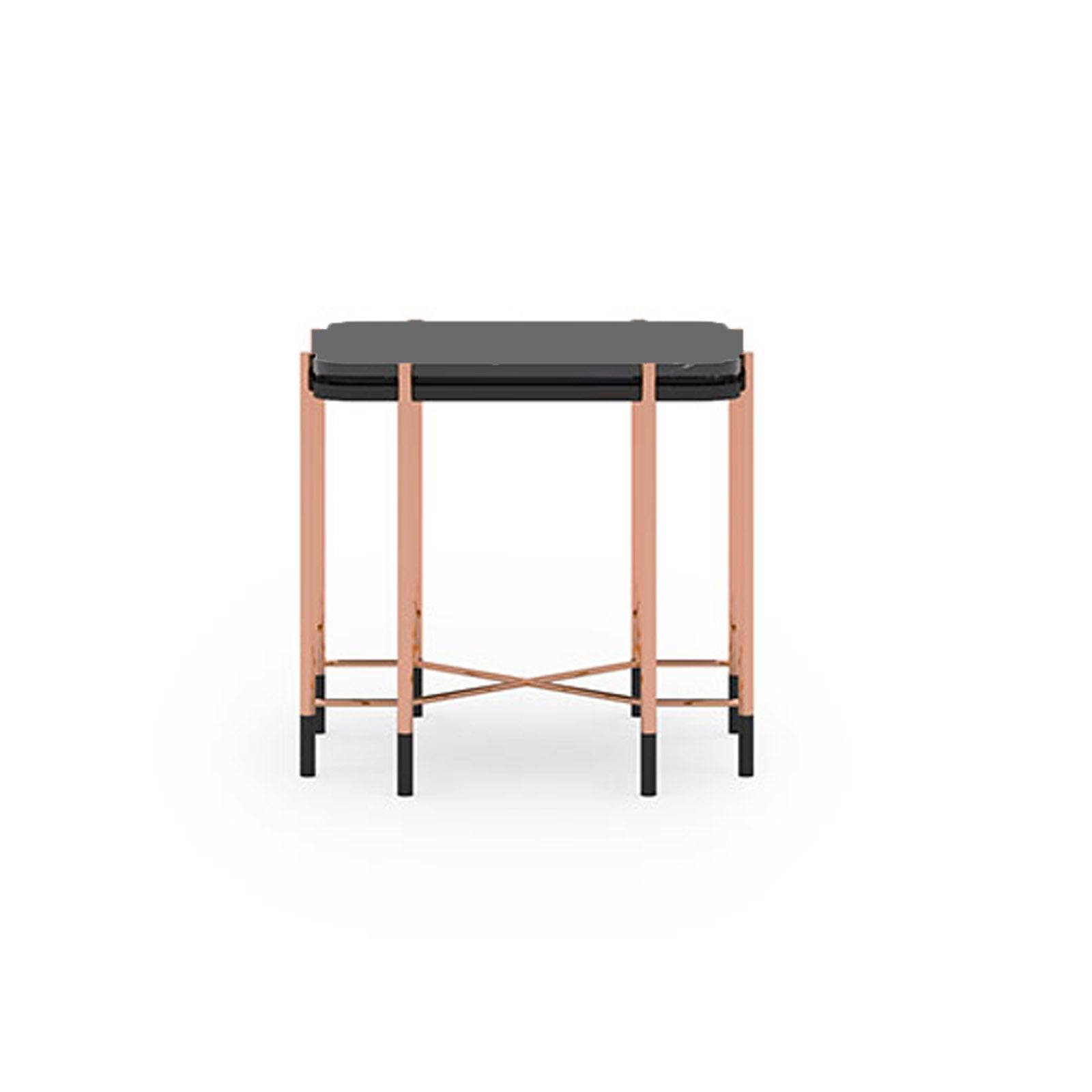 Dali Side Table With Glass Top Dali-Side -  Side Tables - ebarza Furniture UAE | Shop Modern Furniture in Abu Dhabi & Dubai - مفروشات ايبازرا في الامارات | تسوق اثاث عصري وديكورات مميزة في دبي وابوظبي