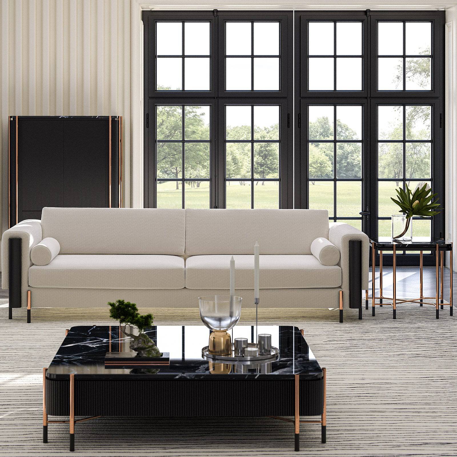 Dali Side Table With Glass Top Dali-Side -  Side Tables - ebarza Furniture UAE | Shop Modern Furniture in Abu Dhabi & Dubai - مفروشات ايبازرا في الامارات | تسوق اثاث عصري وديكورات مميزة في دبي وابوظبي