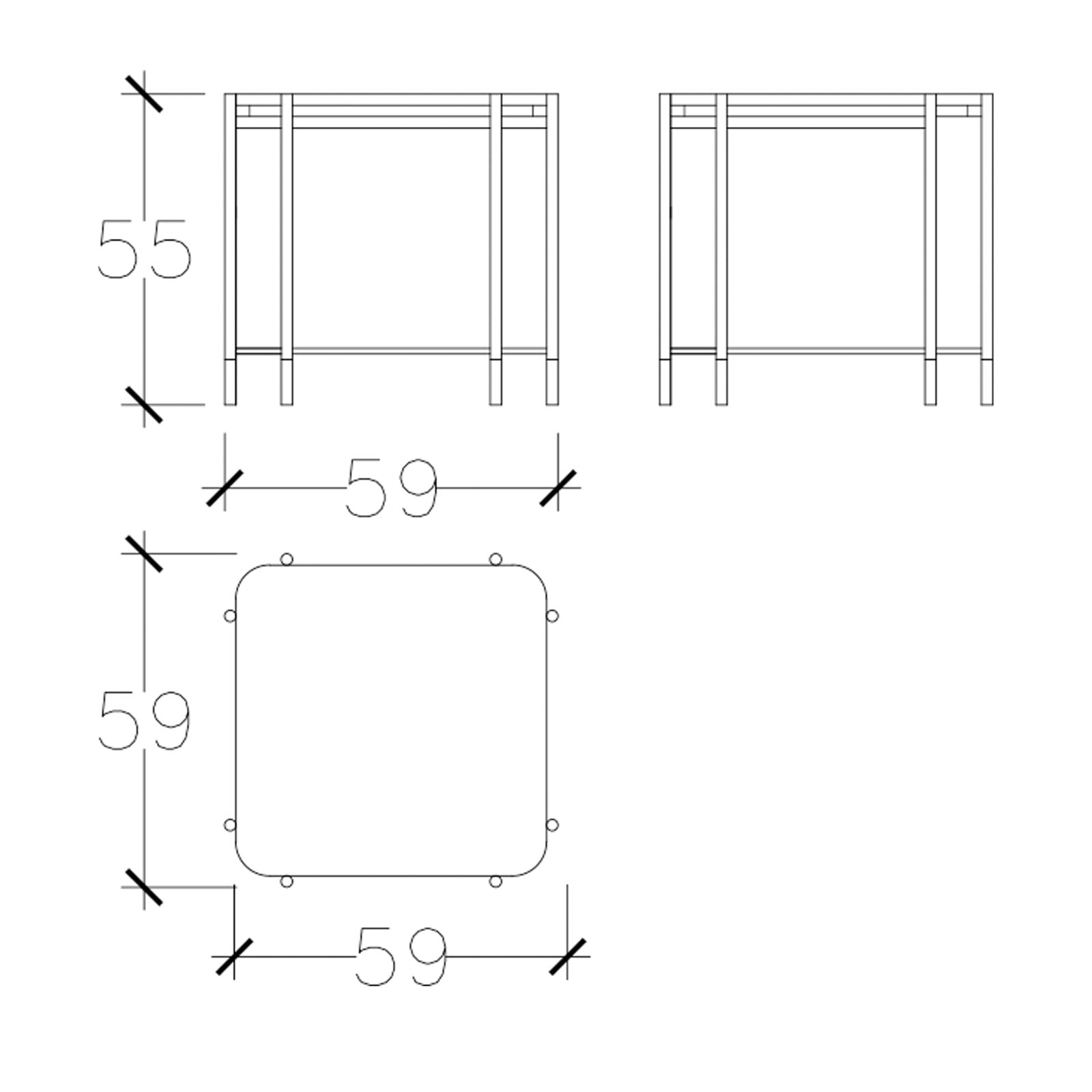 Dali Side Table With Glass Top Dali-Side -  Side Tables - ebarza Furniture UAE | Shop Modern Furniture in Abu Dhabi & Dubai - مفروشات ايبازرا في الامارات | تسوق اثاث عصري وديكورات مميزة في دبي وابوظبي