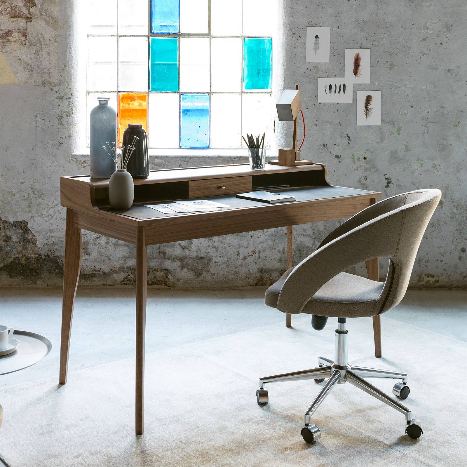 Davinci Desk Davinci-001 - Office Desks - ebarza Furniture UAE | Shop Modern Furniture in Abu Dhabi & Dubai - مفروشات ايبازرا في الامارات | تسوق اثاث عصري وديكورات مميزة في دبي وابوظبي