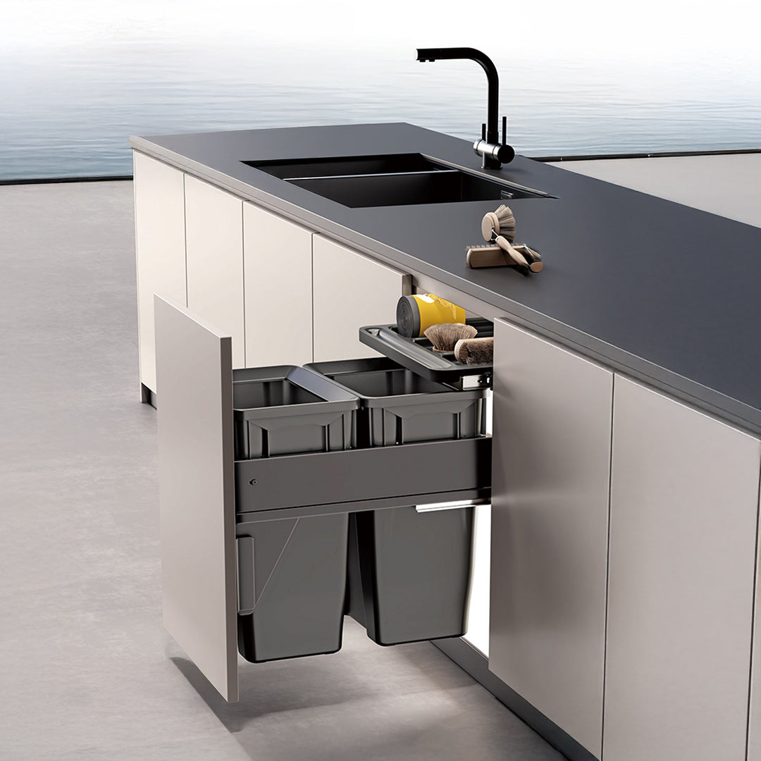 GlidePro Trash Bin - WB.0240 - Bathroom Accessories - ebarza Furniture UAE | Shop Modern Furniture in Abu Dhabi & Dubai - مفروشات ايبازرا في الامارات | تسوق اثاث عصري وديكورات مميزة في دبي وابوظبي