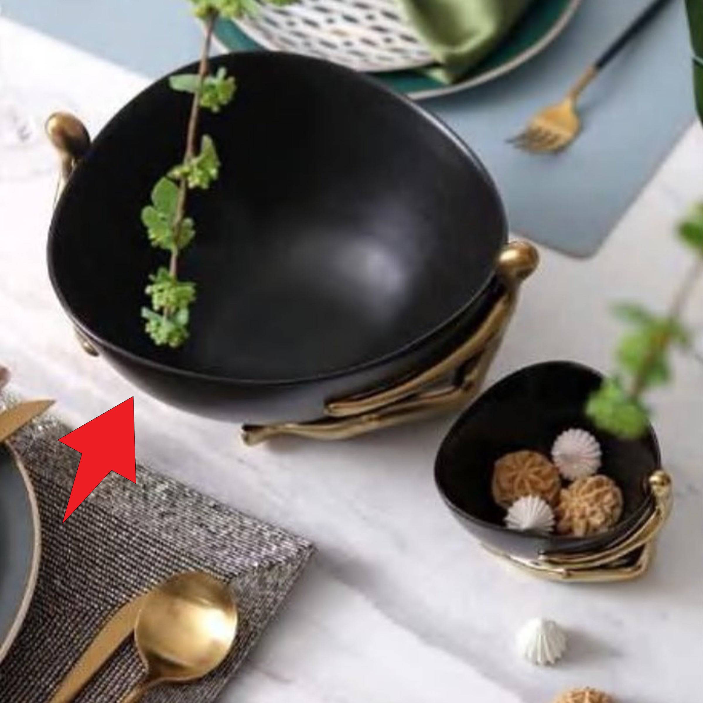 Decorative Fruit Bowl/Plate Fa-D1828A - Bowls - ebarza Furniture UAE | Shop Modern Furniture in Abu Dhabi & Dubai - مفروشات ايبازرا في الامارات | تسوق اثاث عصري وديكورات مميزة في دبي وابوظبي