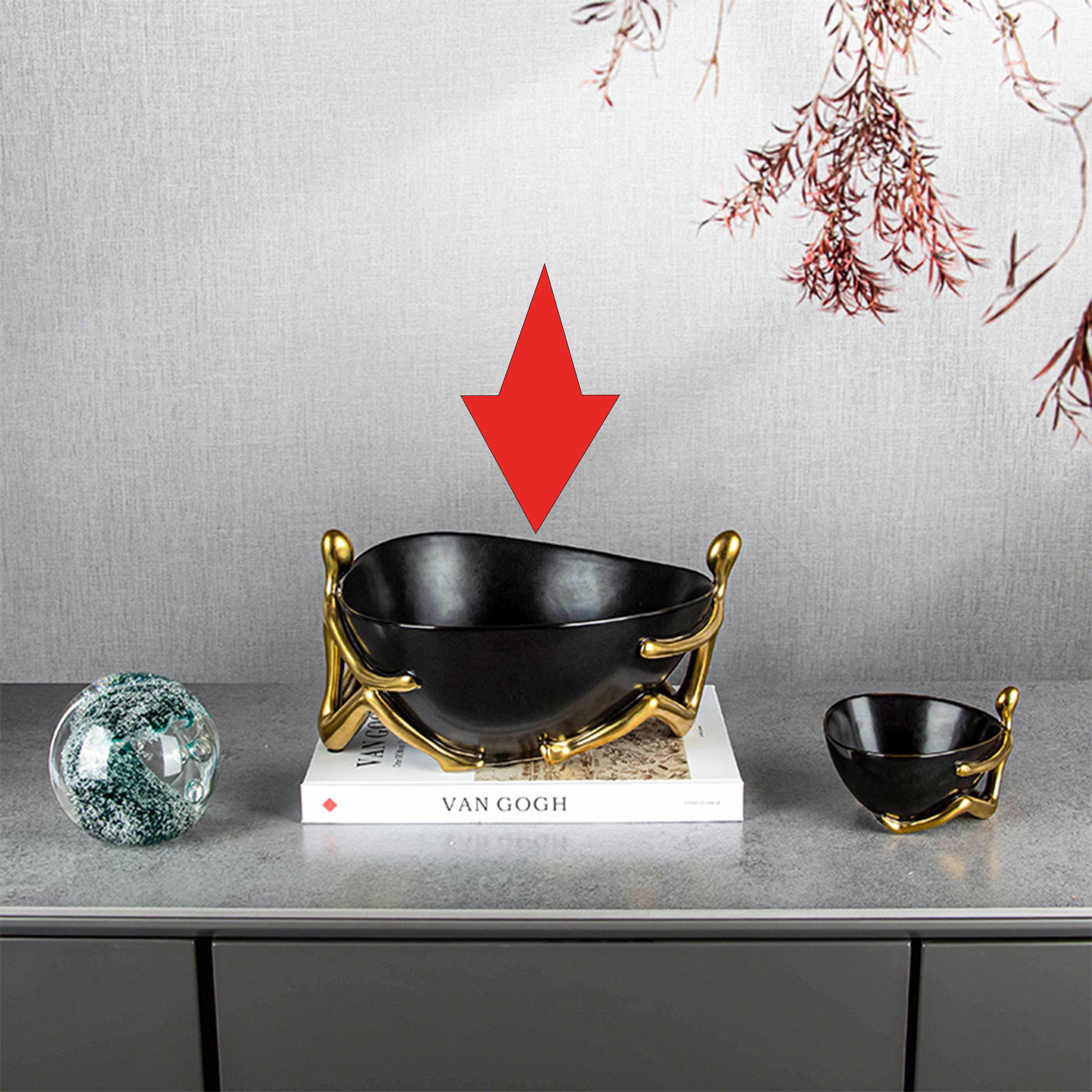 Decorative Fruit Bowl/Plate Fa-D1828A - Bowls - ebarza Furniture UAE | Shop Modern Furniture in Abu Dhabi & Dubai - مفروشات ايبازرا في الامارات | تسوق اثاث عصري وديكورات مميزة في دبي وابوظبي