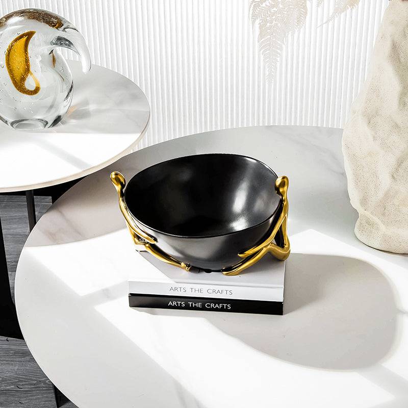 Decorative Fruit Bowl/Plate Fa-D1828A - Bowls - ebarza Furniture UAE | Shop Modern Furniture in Abu Dhabi & Dubai - مفروشات ايبازرا في الامارات | تسوق اثاث عصري وديكورات مميزة في دبي وابوظبي