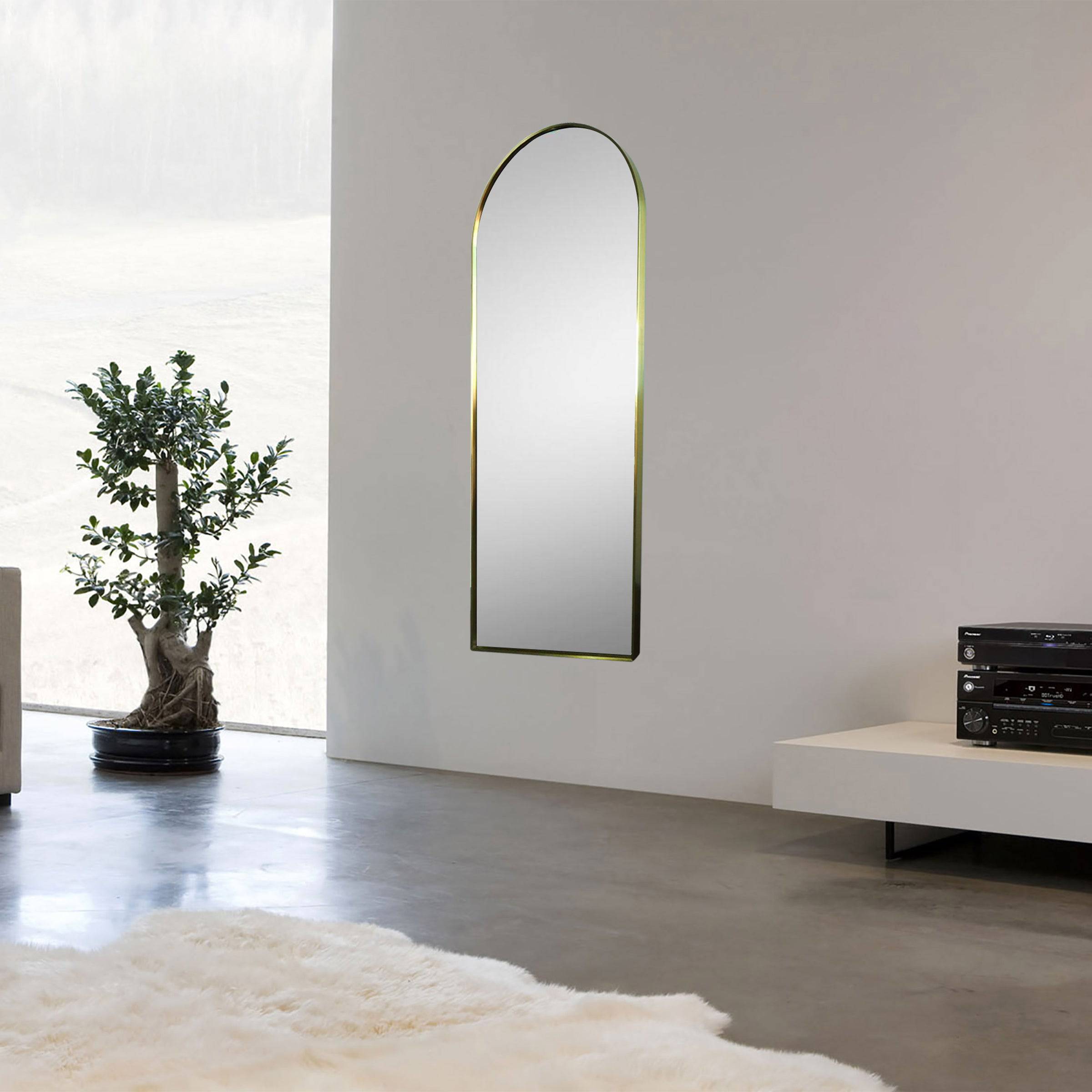 Decorative Mirror Oa-80028-Gold - Mirrors - ebarza Furniture UAE | Shop Modern Furniture in Abu Dhabi & Dubai - مفروشات ايبازرا في الامارات | تسوق اثاث عصري وديكورات مميزة في دبي وابوظبي