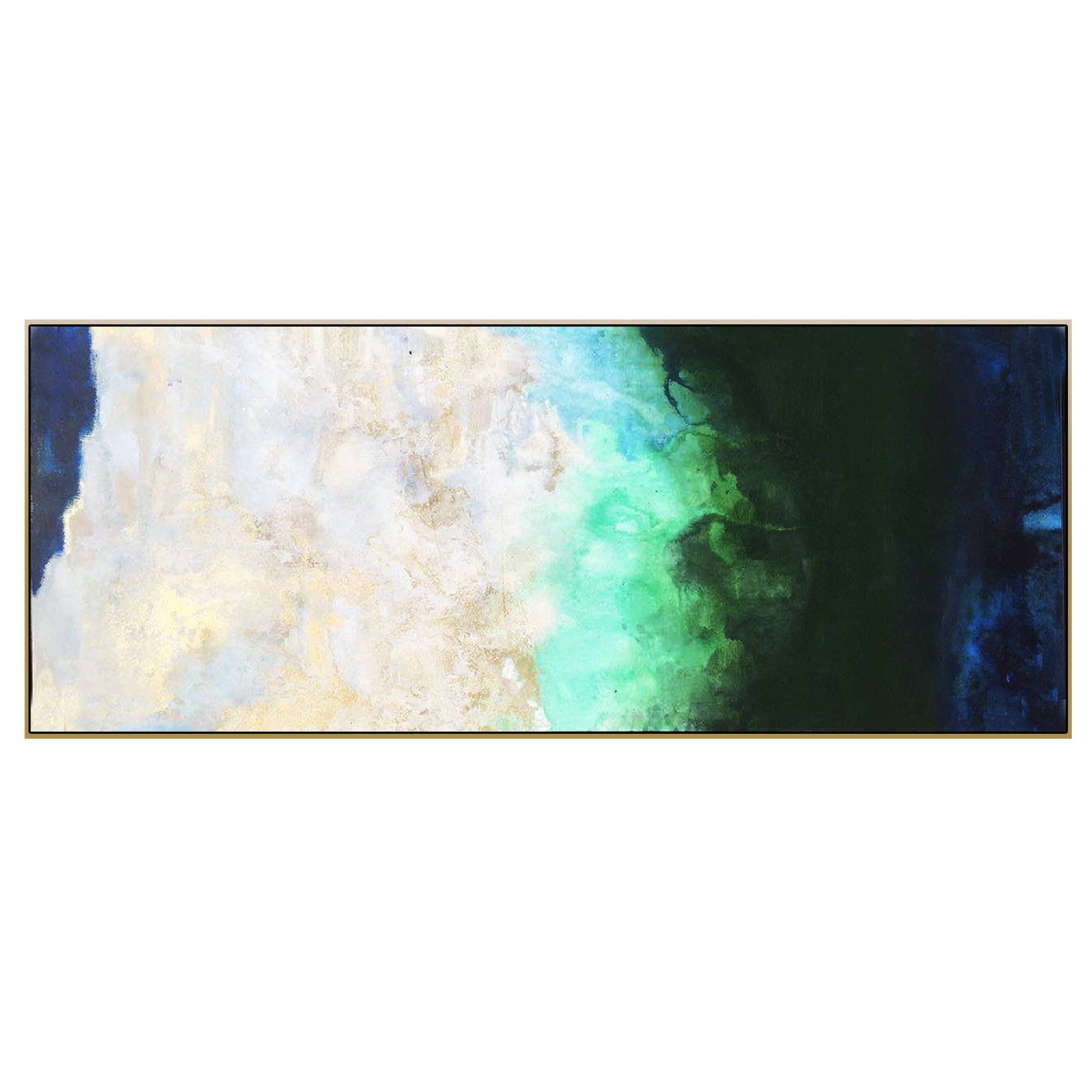 Deep Coast Hand Painted Art Painting With Frame 200X80 Cm Soap0057 -  Paintings - ebarza Furniture UAE | Shop Modern Furniture in Abu Dhabi & Dubai - مفروشات ايبازرا في الامارات | تسوق اثاث عصري وديكورات مميزة في دبي وابوظبي