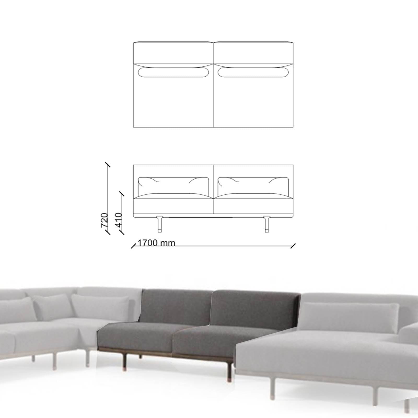 Diamond 2Seater Module To Extend All Diamond Sofa Options Diamond-2Seater -  Sofas - ebarza Furniture UAE | Shop Modern Furniture in Abu Dhabi & Dubai - مفروشات ايبازرا في الامارات | تسوق اثاث عصري وديكورات مميزة في دبي وابوظبي