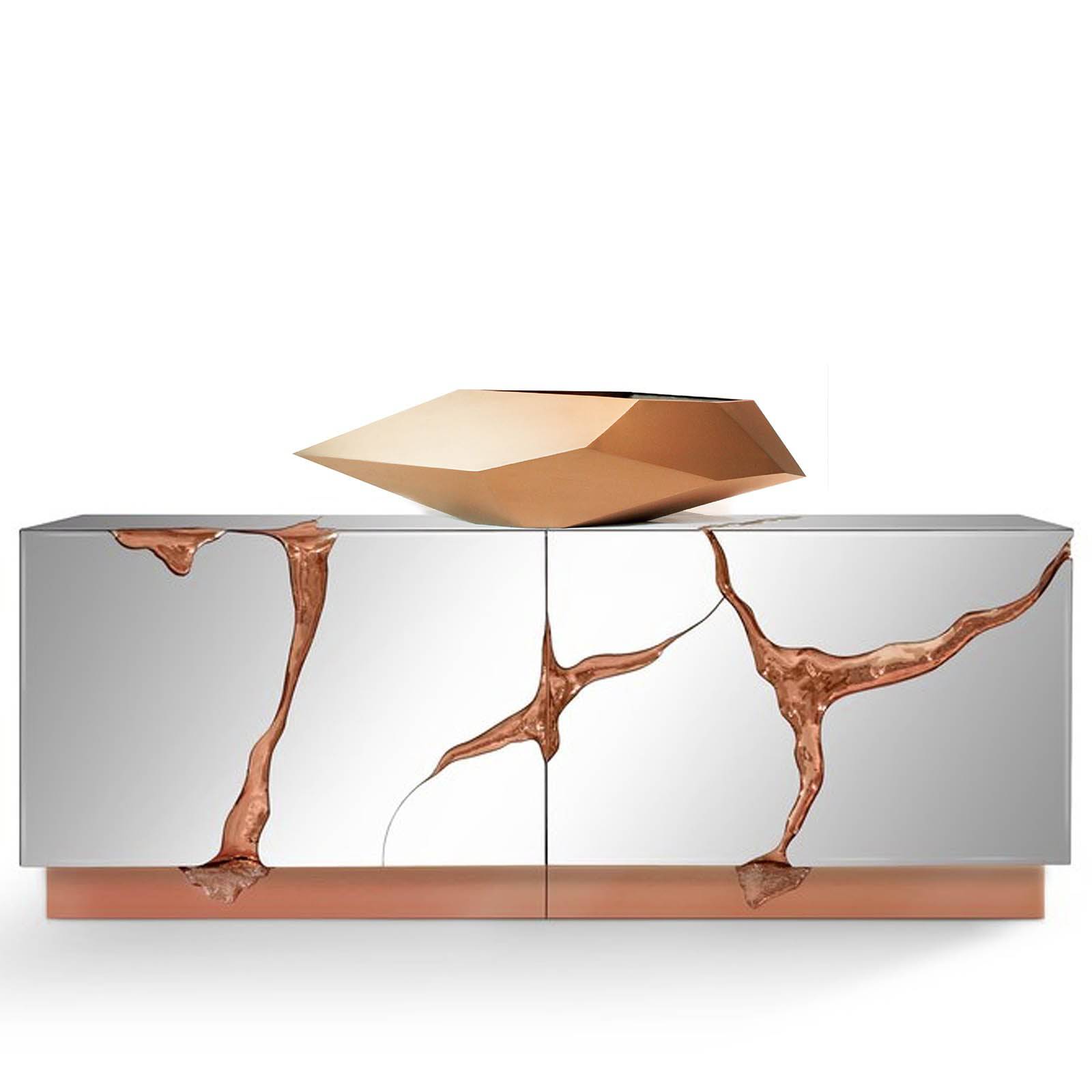 Diamond Handcrafted Stainless Steel Table Artwork B00111-Rg - Artwork - ebarza Furniture UAE | Shop Modern Furniture in Abu Dhabi & Dubai - مفروشات ايبازرا في الامارات | تسوق اثاث عصري وديكورات مميزة في دبي وابوظبي