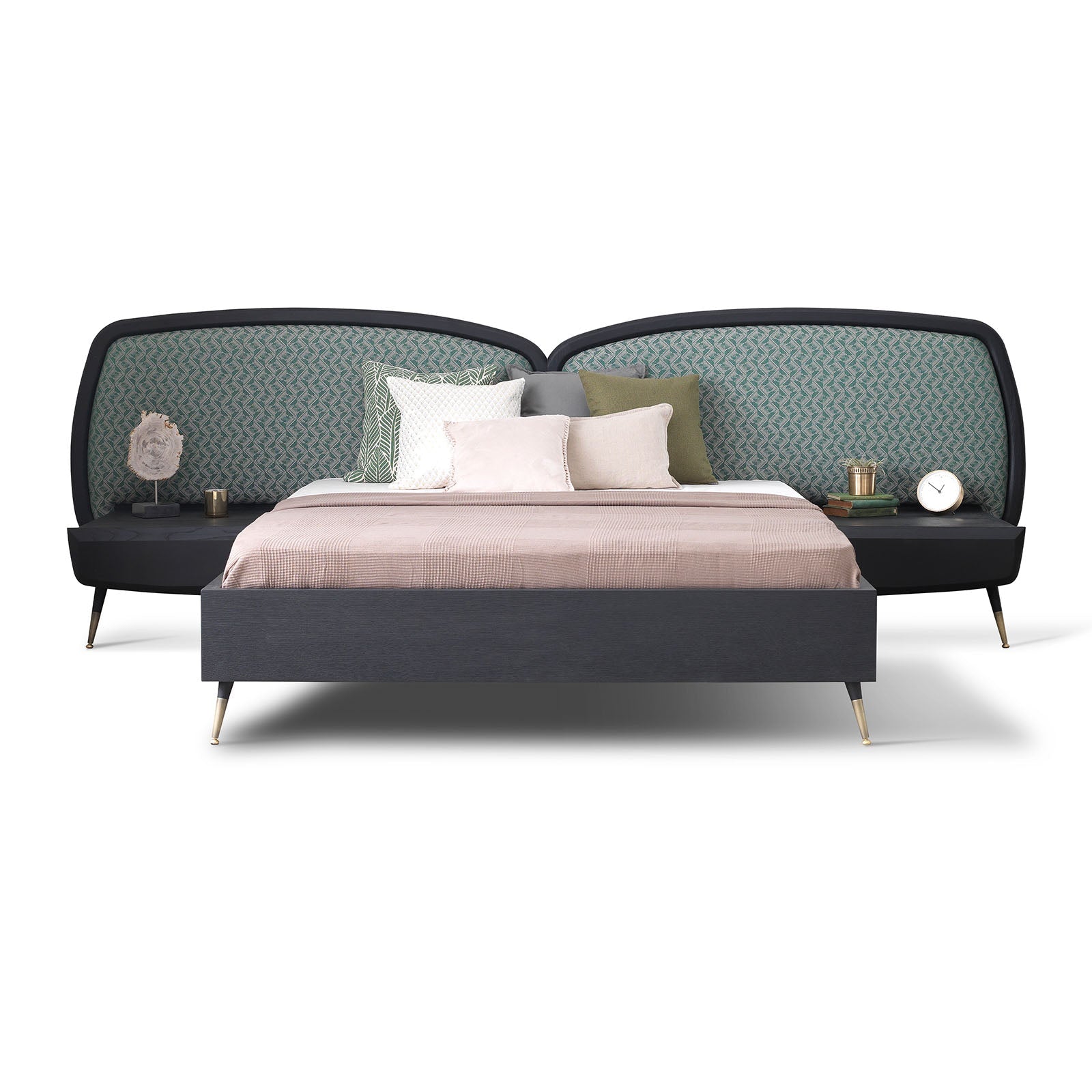 Display Item Bug Bedstead + 2 Nightstand Tables Bug-Bed-Nkaheel - DISPLAY ITEM - ebarza Furniture UAE | Shop Modern Furniture in Abu Dhabi & Dubai - مفروشات ايبازرا في الامارات | تسوق اثاث عصري وديكورات مميزة في دبي وابوظبي