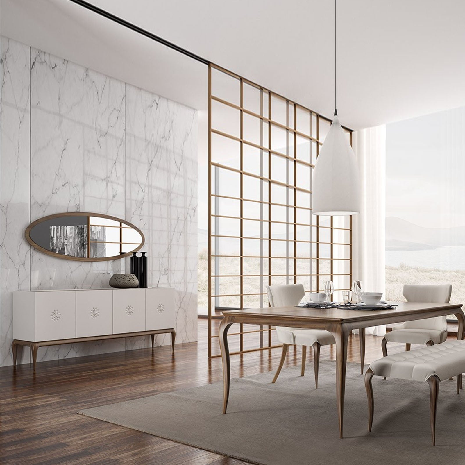 Display Item Palmira Sideboard Palm-001Nakheel - DISPLAY ITEM - ebarza Furniture UAE | Shop Modern Furniture in Abu Dhabi & Dubai - مفروشات ايبازرا في الامارات | تسوق اثاث عصري وديكورات مميزة في دبي وابوظبي