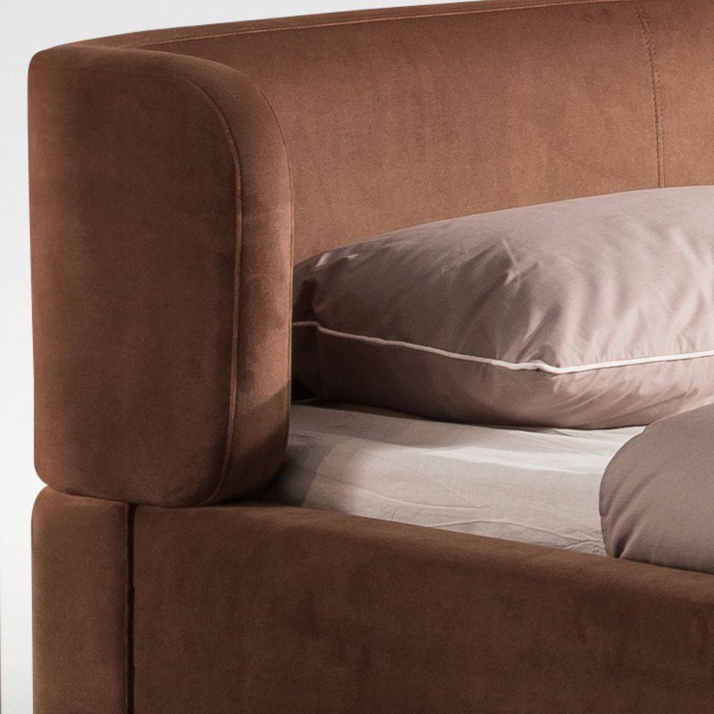 Doha King Size Bed B011 - Bedsteads - ebarza Furniture UAE | Shop Modern Furniture in Abu Dhabi & Dubai - مفروشات ايبازرا في الامارات | تسوق اثاث عصري وديكورات مميزة في دبي وابوظبي