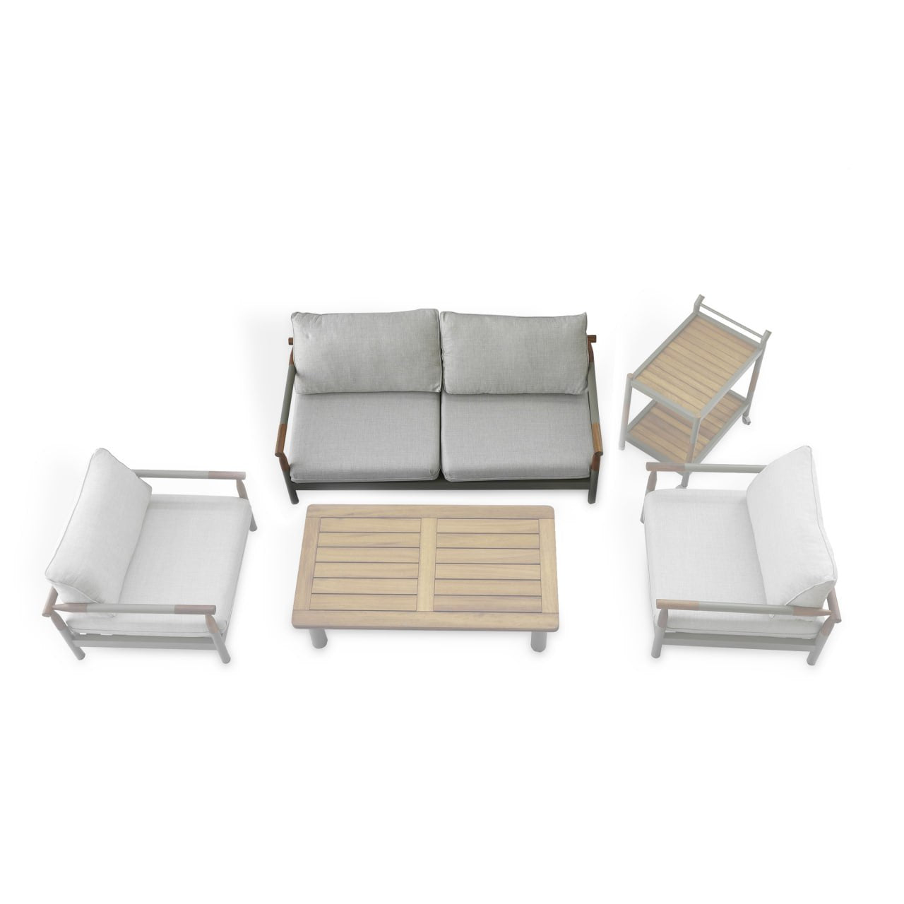 Alcon Outdoor 2-Seater Sofa  ALC-SOFA0001 -  Outdoor Sofas - ebarza Furniture UAE | Shop Modern Furniture in Abu Dhabi & Dubai - مفروشات ايبازرا في الامارات | تسوق اثاث عصري وديكورات مميزة في دبي وابوظبي
