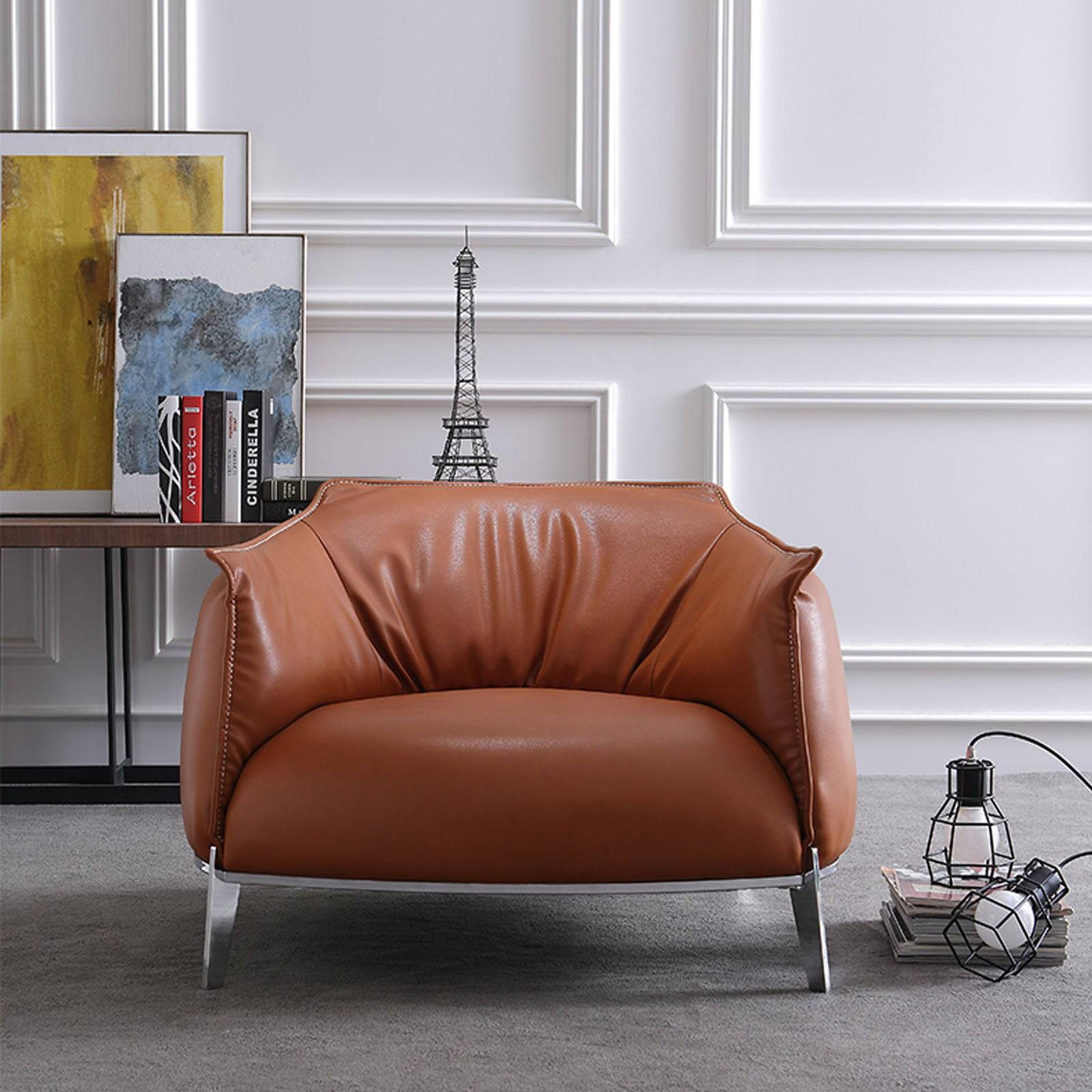 Drancy Armchair Chair SF017-C - Armchairs - ebarza Furniture UAE | Shop Modern Furniture in Abu Dhabi & Dubai - مفروشات ايبازرا في الامارات | تسوق اثاث عصري وديكورات مميزة في دبي وابوظبي
