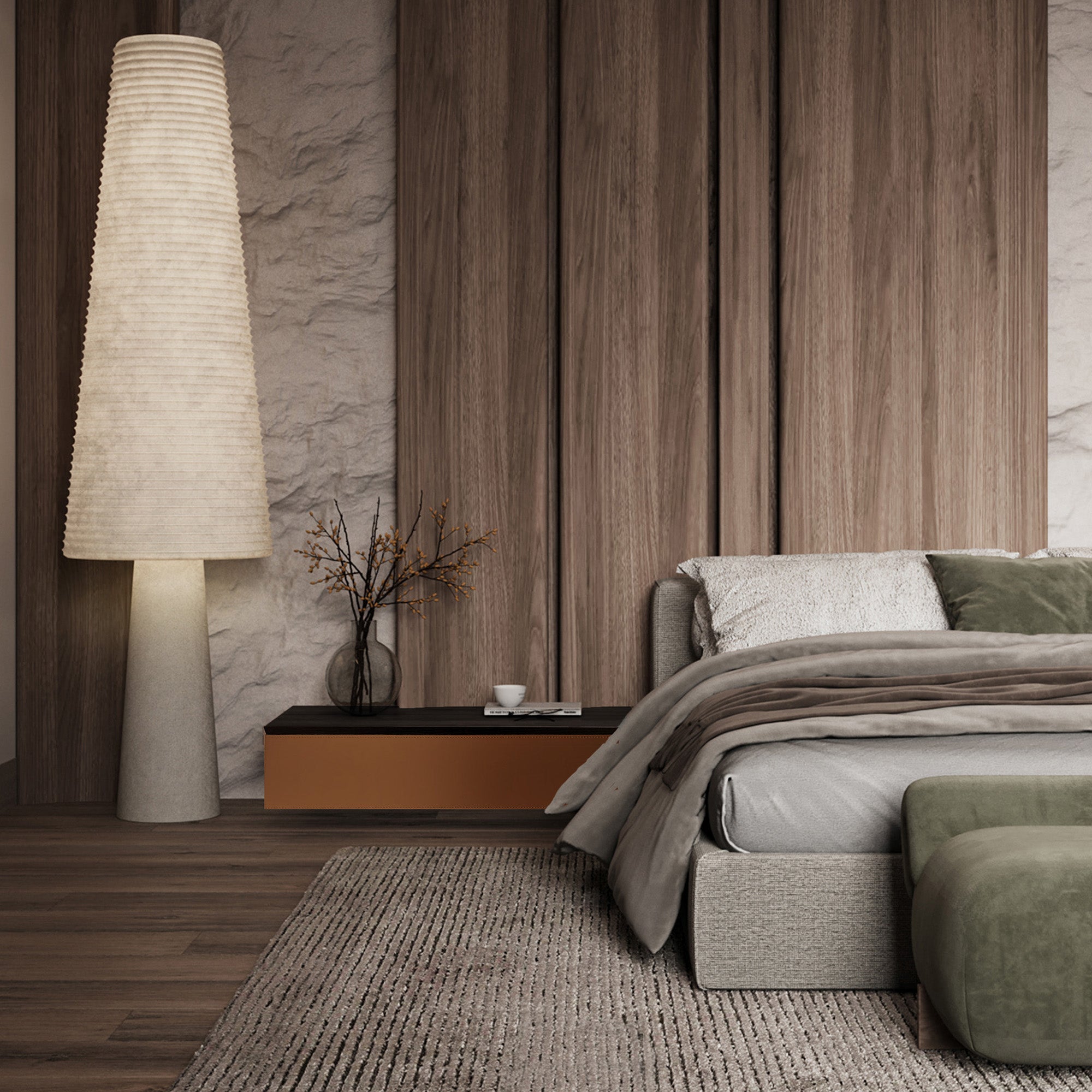 Suspended / Hanged Modular Wall Unit / Side Table 80cm MLL-CUS02-M7 Orange - Storage/TV Unites - ebarza Furniture UAE | Shop Modern Furniture in Abu Dhabi & Dubai - مفروشات ايبازرا في الامارات | تسوق اثاث عصري وديكورات مميزة في دبي وابوظبي