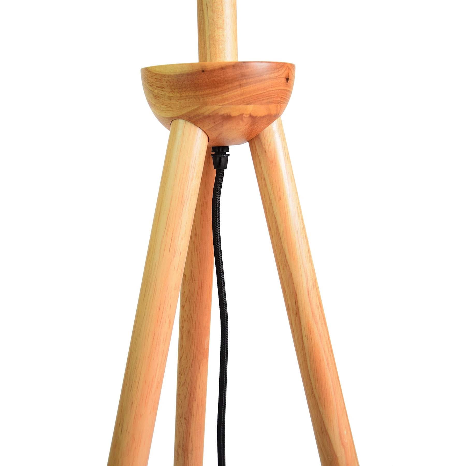 Eames Solid Wood Floor Lamp Bpld009-N - Floor Lamps - ebarza Furniture UAE | Shop Modern Furniture in Abu Dhabi & Dubai - مفروشات ايبازرا في الامارات | تسوق اثاث عصري وديكورات مميزة في دبي وابوظبي