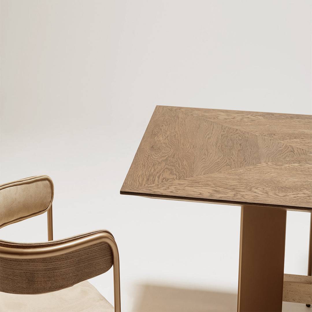 Edessa Dining Table With Marble Leg Edsa-Dining - Dining Tables - ebarza Furniture UAE | Shop Modern Furniture in Abu Dhabi & Dubai - مفروشات ايبازرا في الامارات | تسوق اثاث عصري وديكورات مميزة في دبي وابوظبي