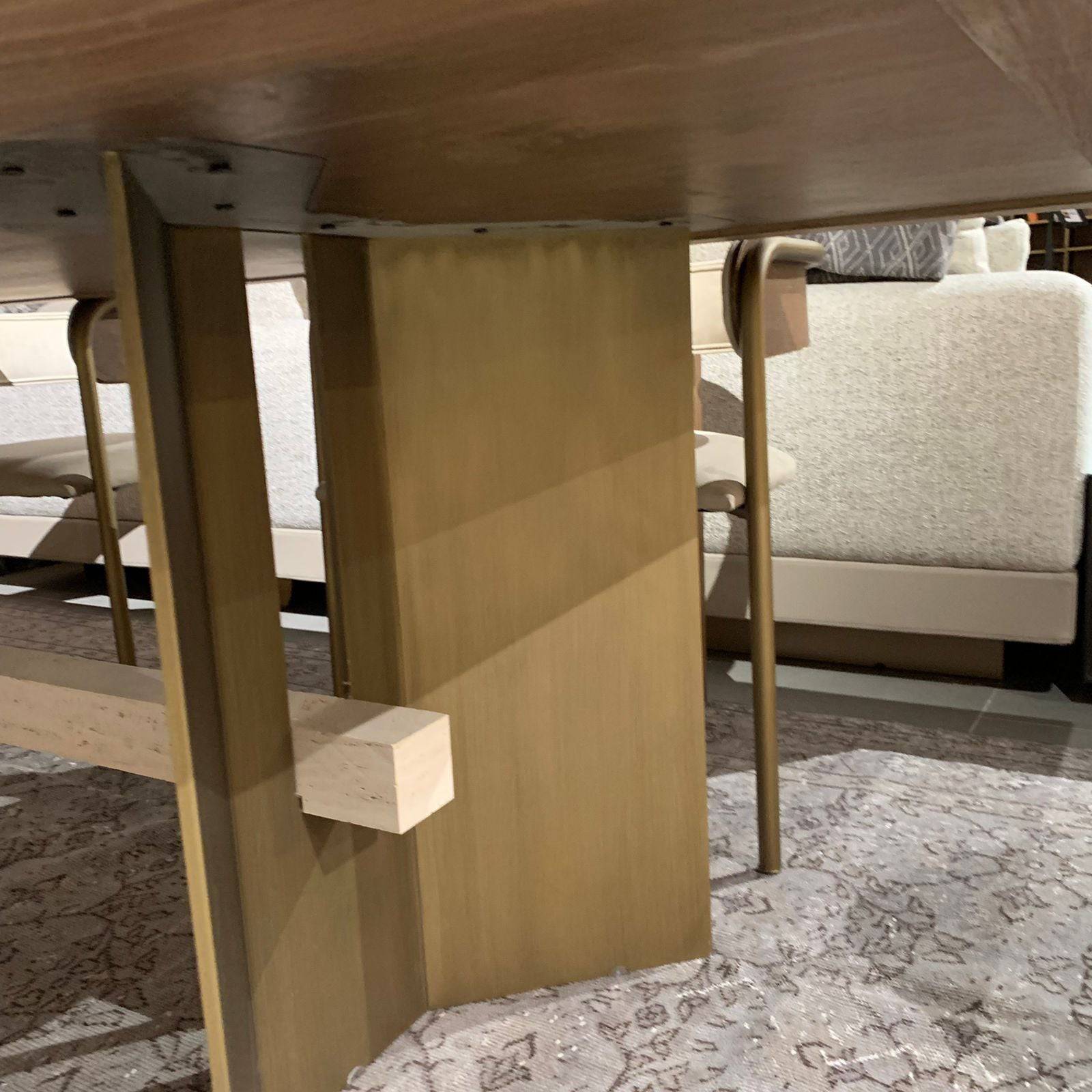 Edessa Dining Table With Marble Leg Edsa-Dining - Dining Tables - ebarza Furniture UAE | Shop Modern Furniture in Abu Dhabi & Dubai - مفروشات ايبازرا في الامارات | تسوق اثاث عصري وديكورات مميزة في دبي وابوظبي