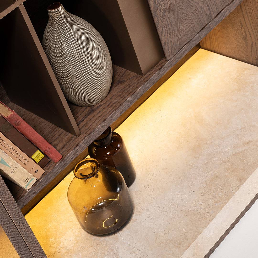 Edessa Wall Unit Left Bookshelf Block Edsa-Wall100R - TV Units - ebarza Furniture UAE | Shop Modern Furniture in Abu Dhabi & Dubai - مفروشات ايبازرا في الامارات | تسوق اثاث عصري وديكورات مميزة في دبي وابوظبي