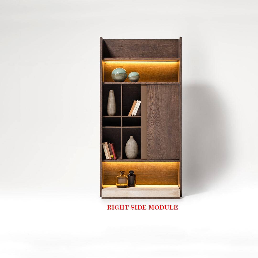 Edessa Wall Unit Right Bookshelf Block Edsa-Wall100L - TV Units - ebarza Furniture UAE | Shop Modern Furniture in Abu Dhabi & Dubai - مفروشات ايبازرا في الامارات | تسوق اثاث عصري وديكورات مميزة في دبي وابوظبي