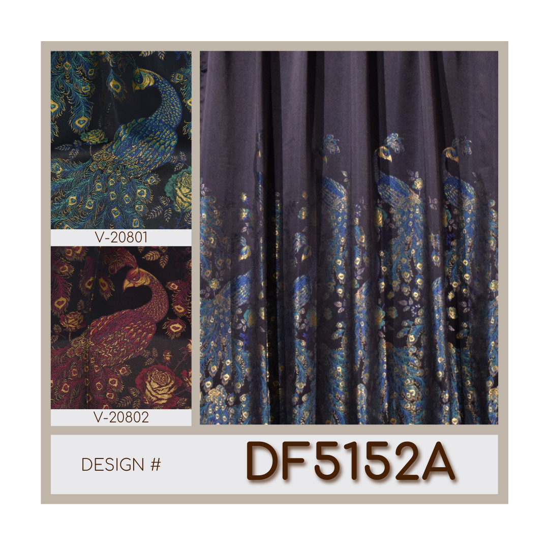 Elegant Window Curtain Fabric Bh-Df5152A - Curtains & Drapes - ebarza Furniture UAE | Shop Modern Furniture in Abu Dhabi & Dubai - مفروشات ايبازرا في الامارات | تسوق اثاث عصري وديكورات مميزة في دبي وابوظبي