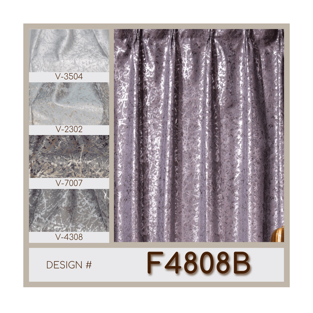 Elegant Window Curtain Fabric Bh-F4808B - Curtains & Drapes - ebarza Furniture UAE | Shop Modern Furniture in Abu Dhabi & Dubai - مفروشات ايبازرا في الامارات | تسوق اثاث عصري وديكورات مميزة في دبي وابوظبي
