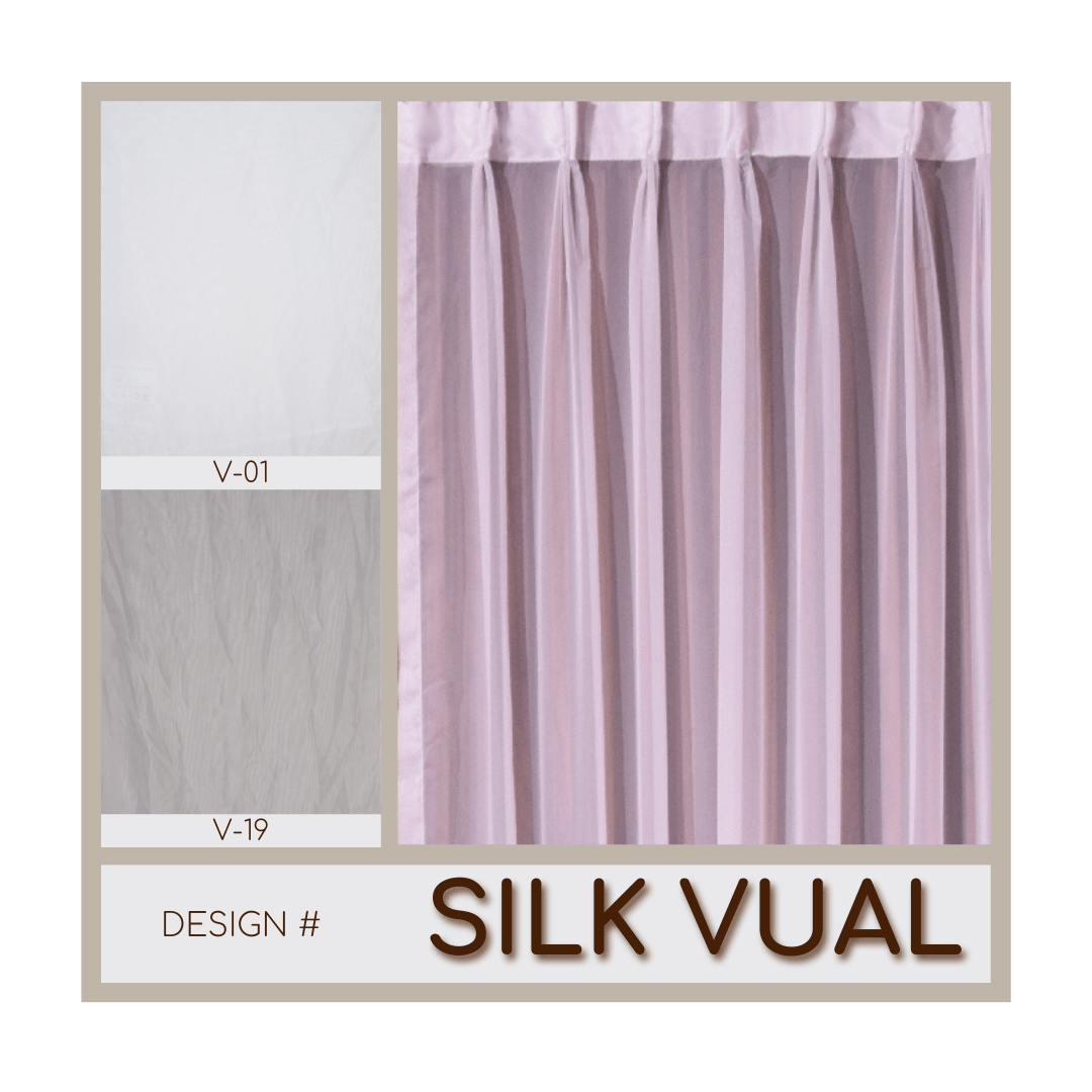 Elegant Window Curtain Fabric Bh-Silkvual - Curtains & Drapes - ebarza Furniture UAE | Shop Modern Furniture in Abu Dhabi & Dubai - مفروشات ايبازرا في الامارات | تسوق اثاث عصري وديكورات مميزة في دبي وابوظبي