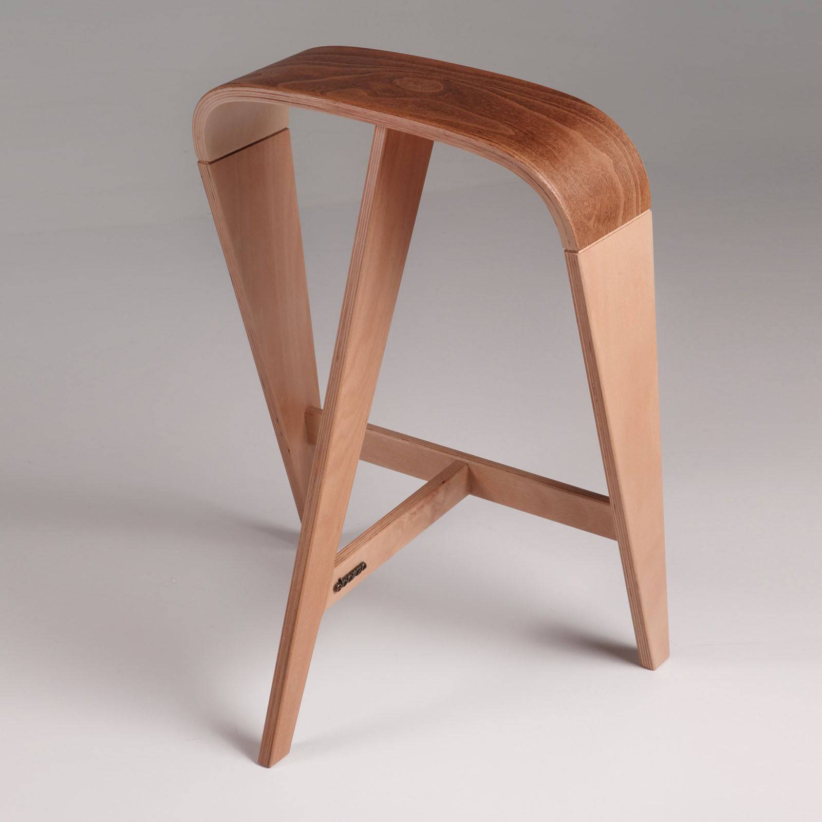 Elif Wooden Bar Stool Rtim001 - Bar Stools - ebarza Furniture UAE | Shop Modern Furniture in Abu Dhabi & Dubai - مفروشات ايبازرا في الامارات | تسوق اثاث عصري وديكورات مميزة في دبي وابوظبي