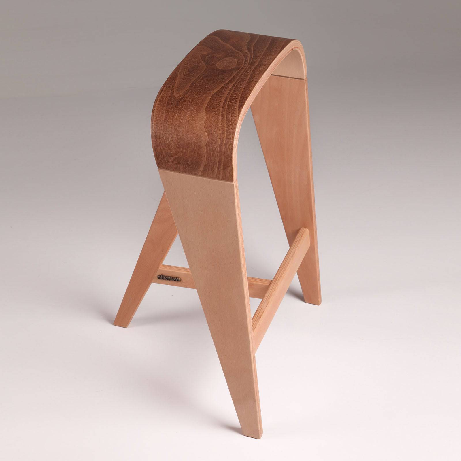 Elif Wooden Bar Stool Rtim001 - Bar Stools - ebarza Furniture UAE | Shop Modern Furniture in Abu Dhabi & Dubai - مفروشات ايبازرا في الامارات | تسوق اثاث عصري وديكورات مميزة في دبي وابوظبي