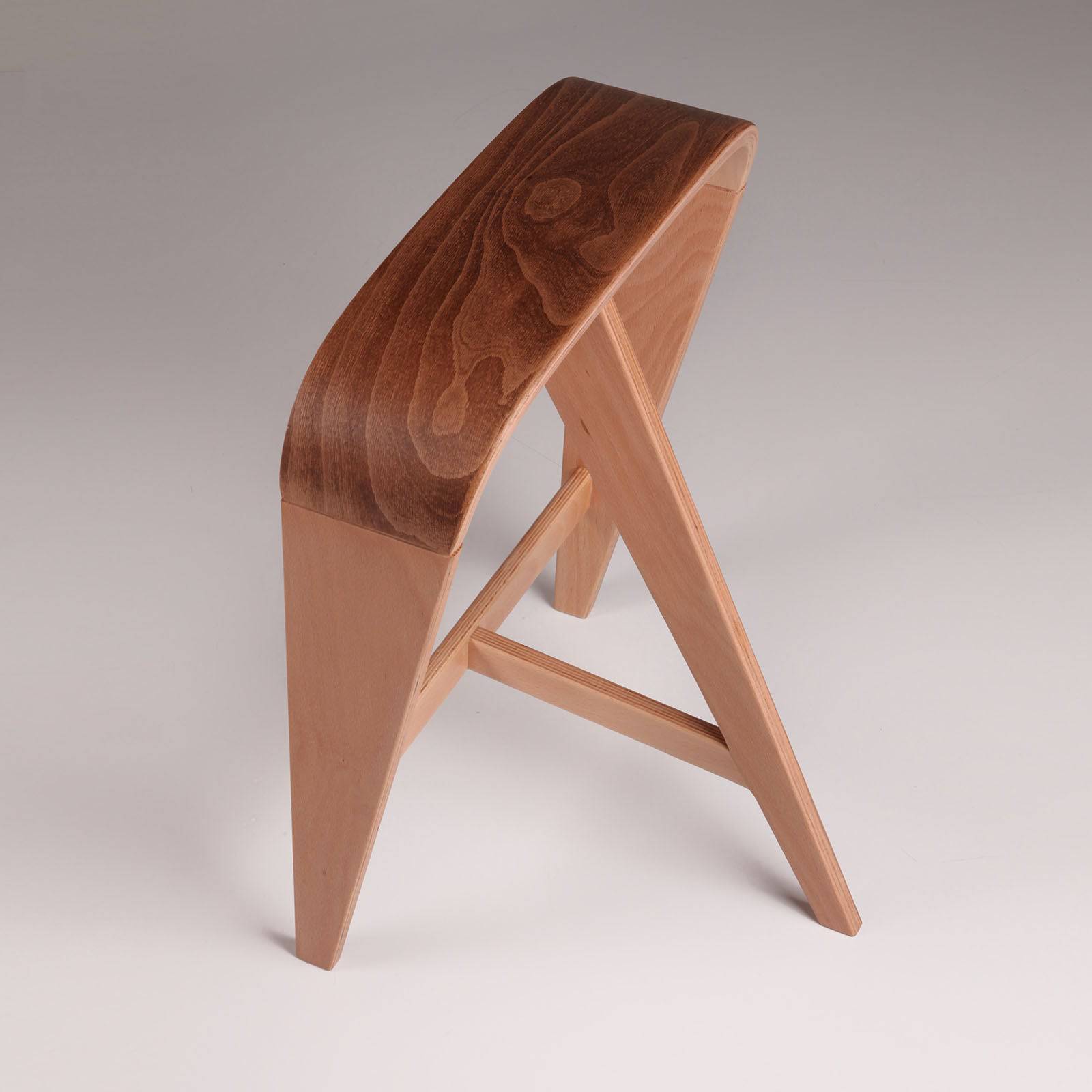 Elif Wooden Bar Stool Rtim001 - Bar Stools - ebarza Furniture UAE | Shop Modern Furniture in Abu Dhabi & Dubai - مفروشات ايبازرا في الامارات | تسوق اثاث عصري وديكورات مميزة في دبي وابوظبي