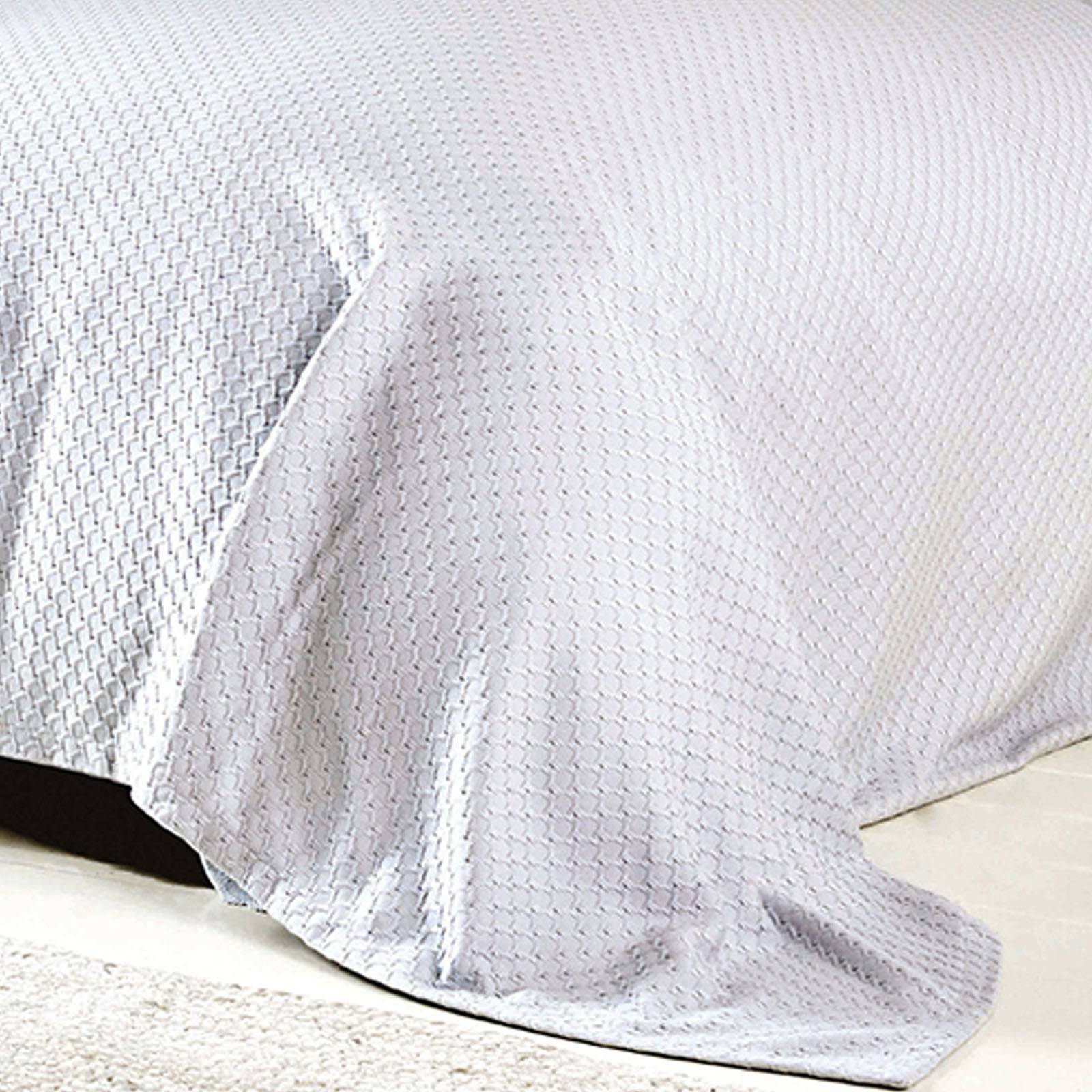 Elonora Blue Double Lace Duvet Cover Bamboo Pique Set 200.14.01.0048 - Bedding - ebarza Furniture UAE | Shop Modern Furniture in Abu Dhabi & Dubai - مفروشات ايبازرا في الامارات | تسوق اثاث عصري وديكورات مميزة في دبي وابوظبي