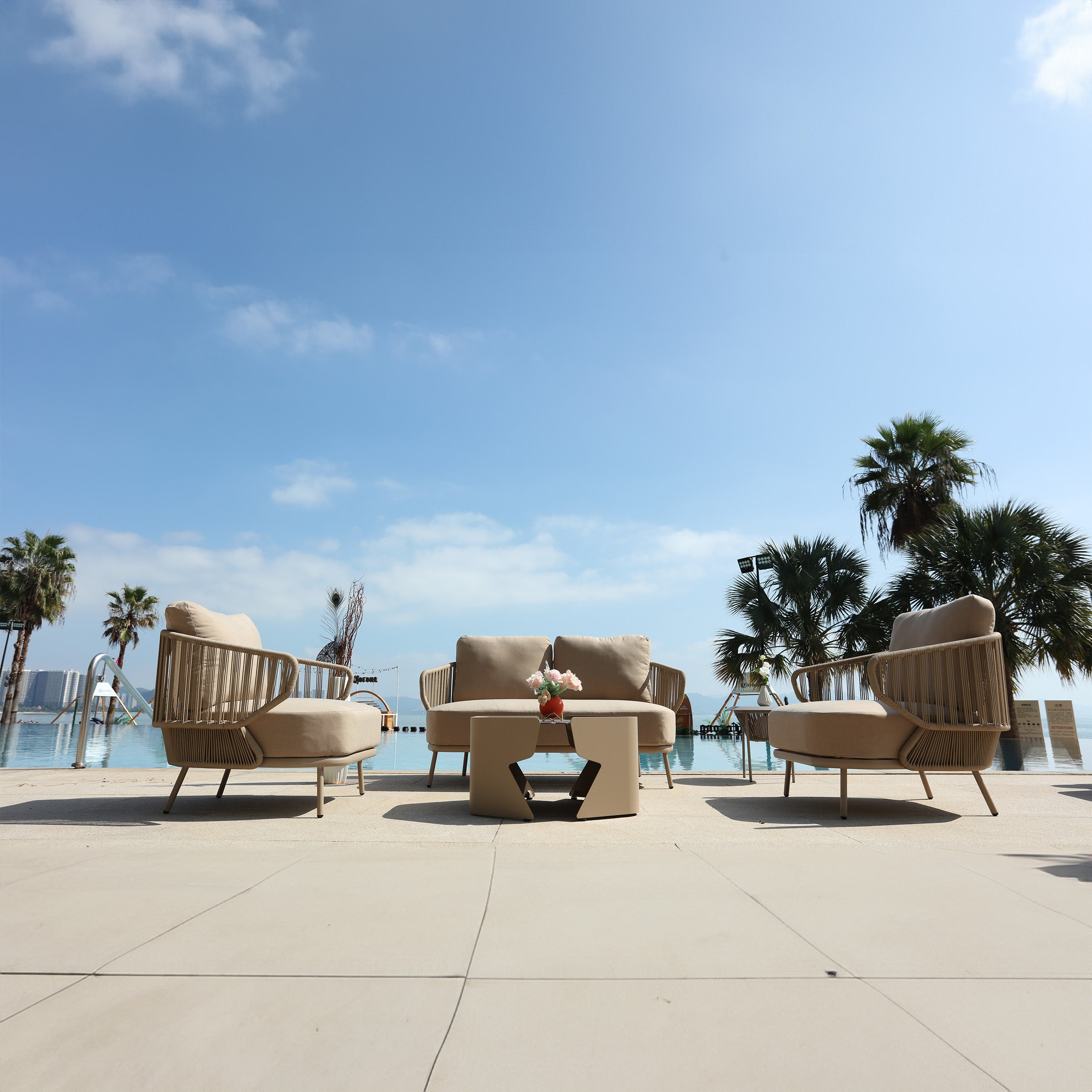 Embrace Outdoor Love 2-Seat Sofa MYX-SOFA1050 - Outdoor Sofas - ebarza Furniture UAE | Shop Modern Furniture in Abu Dhabi & Dubai - مفروشات ايبازرا في الامارات | تسوق اثاث عصري وديكورات مميزة في دبي وابوظبي