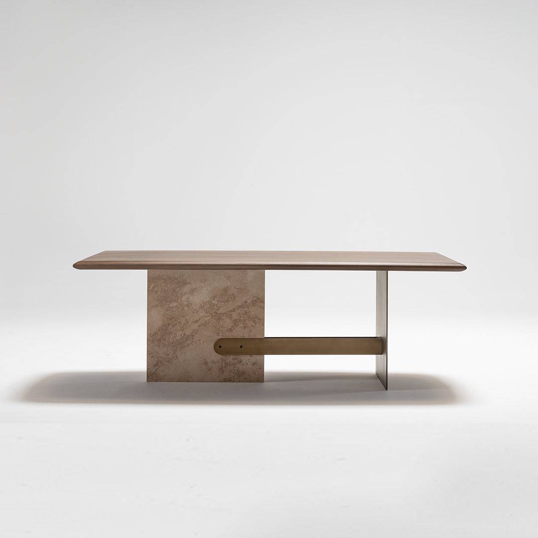 Era Dining Table With Marble Leg Era-Dining - Dining Tables - ebarza Furniture UAE | Shop Modern Furniture in Abu Dhabi & Dubai - مفروشات ايبازرا في الامارات | تسوق اثاث عصري وديكورات مميزة في دبي وابوظبي