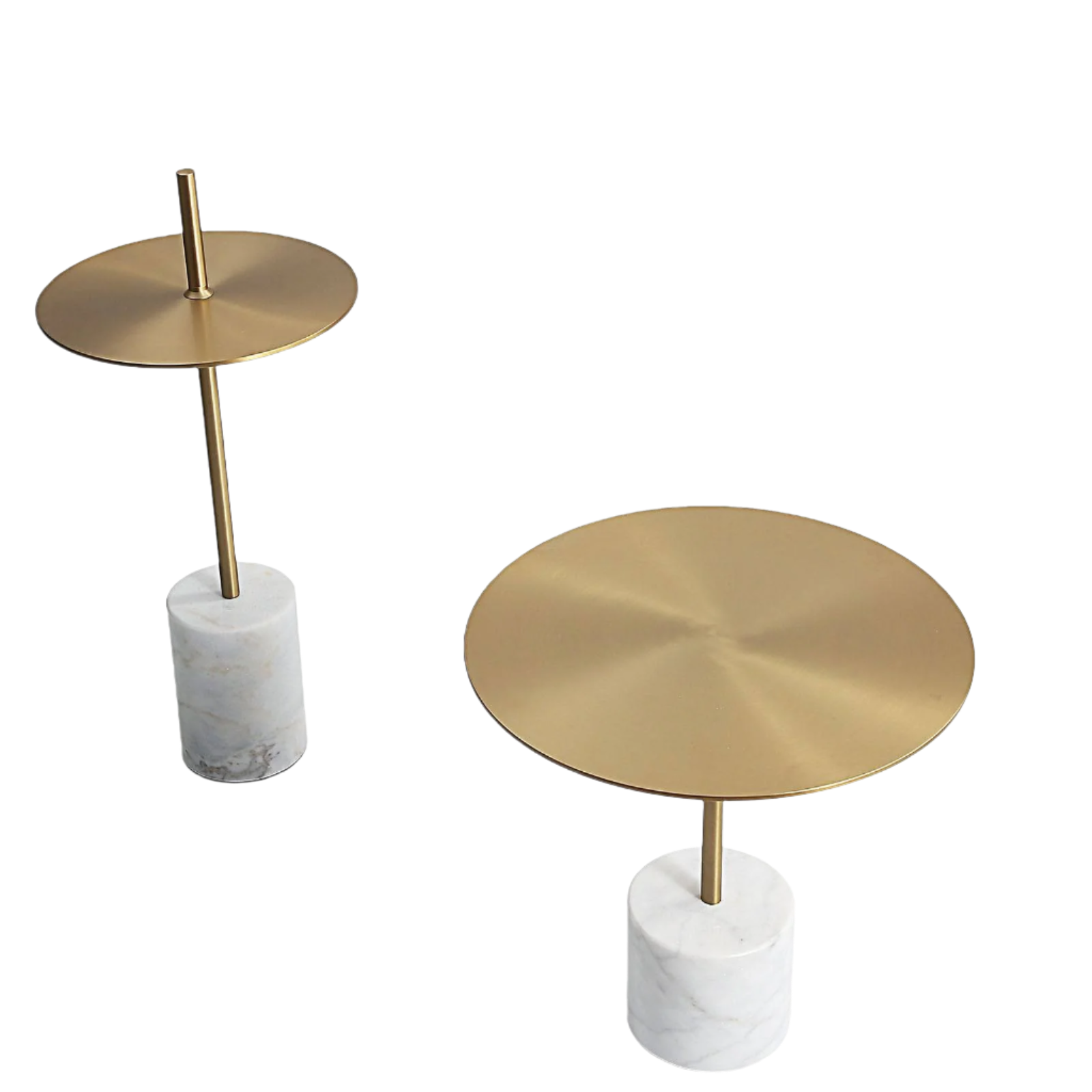 Espoo Marble Side Table Ct8684-32B-Br - Side Tables - ebarza Furniture UAE | Shop Modern Furniture in Abu Dhabi & Dubai - مفروشات ايبازرا في الامارات | تسوق اثاث عصري وديكورات مميزة في دبي وابوظبي